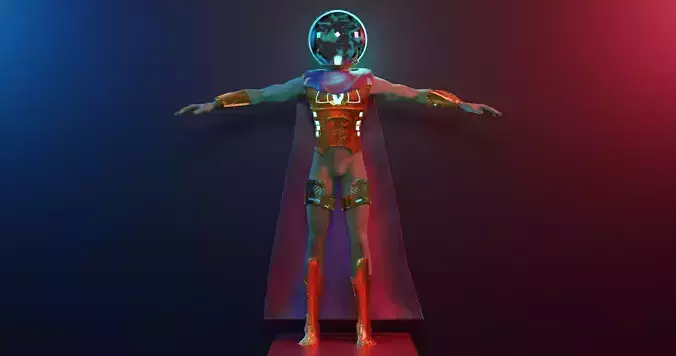 misterio futuristic man