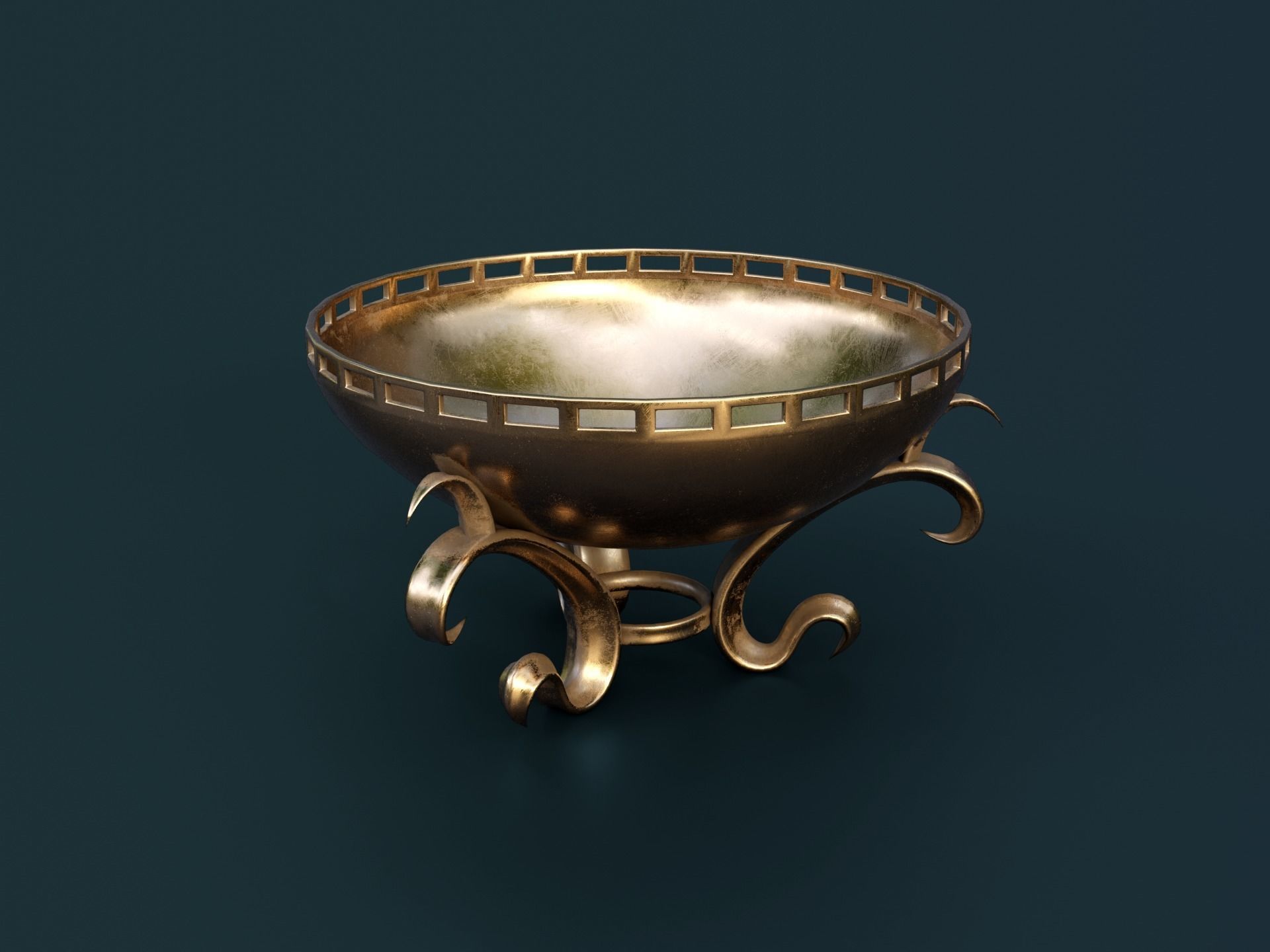 Ancient Temple Building Set Low-poly 3D model_24