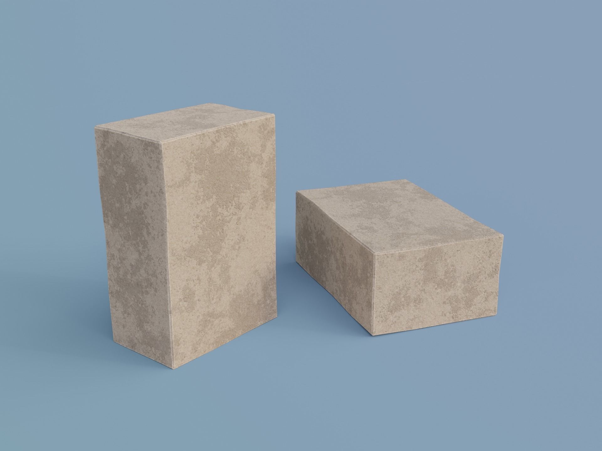 Ancient Temple Building Set Low-poly 3D model_14