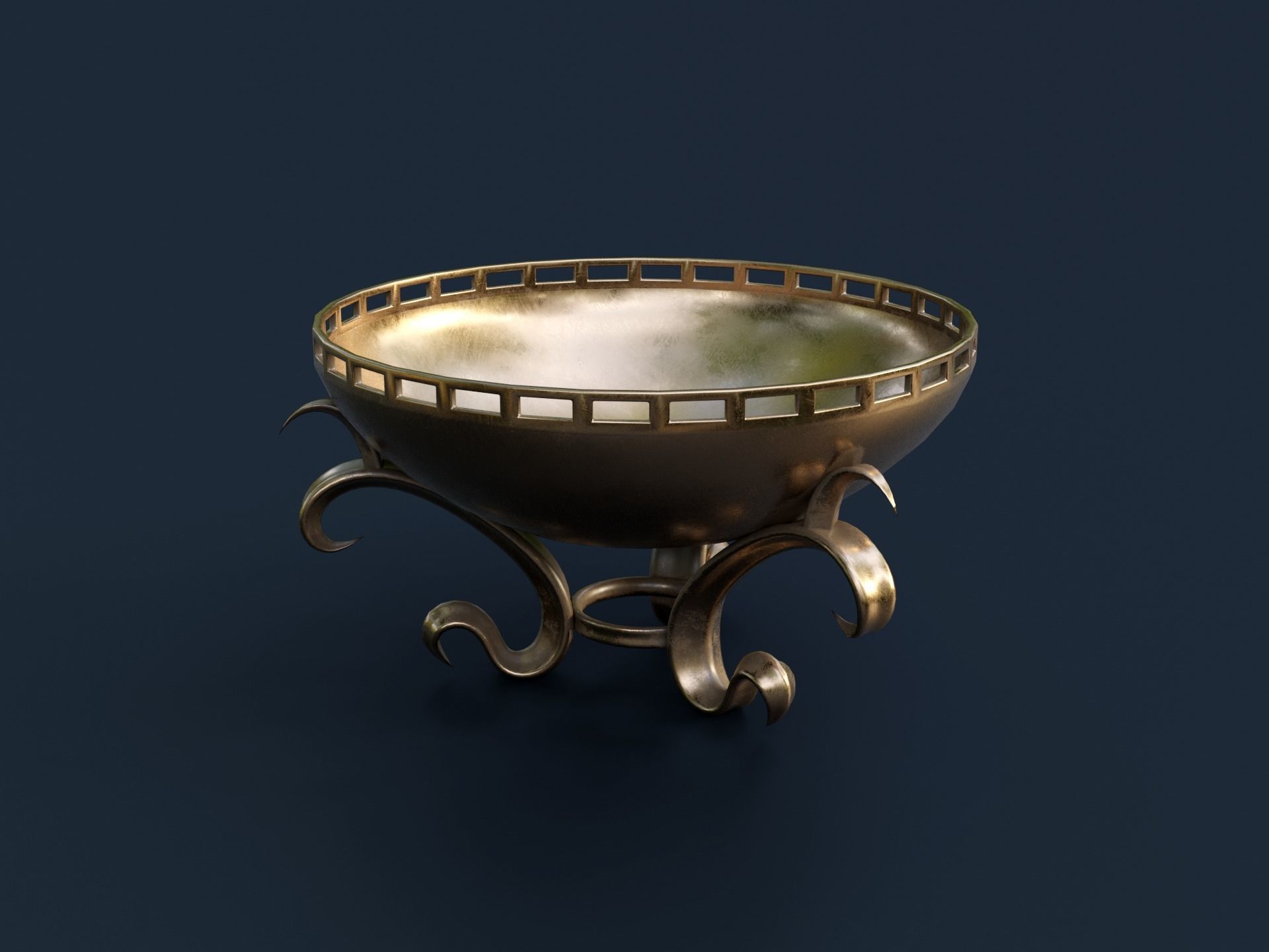 Ancient Temple Building Set Low-poly 3D model_25