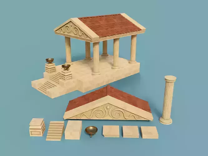 Ancient Temple Building Set