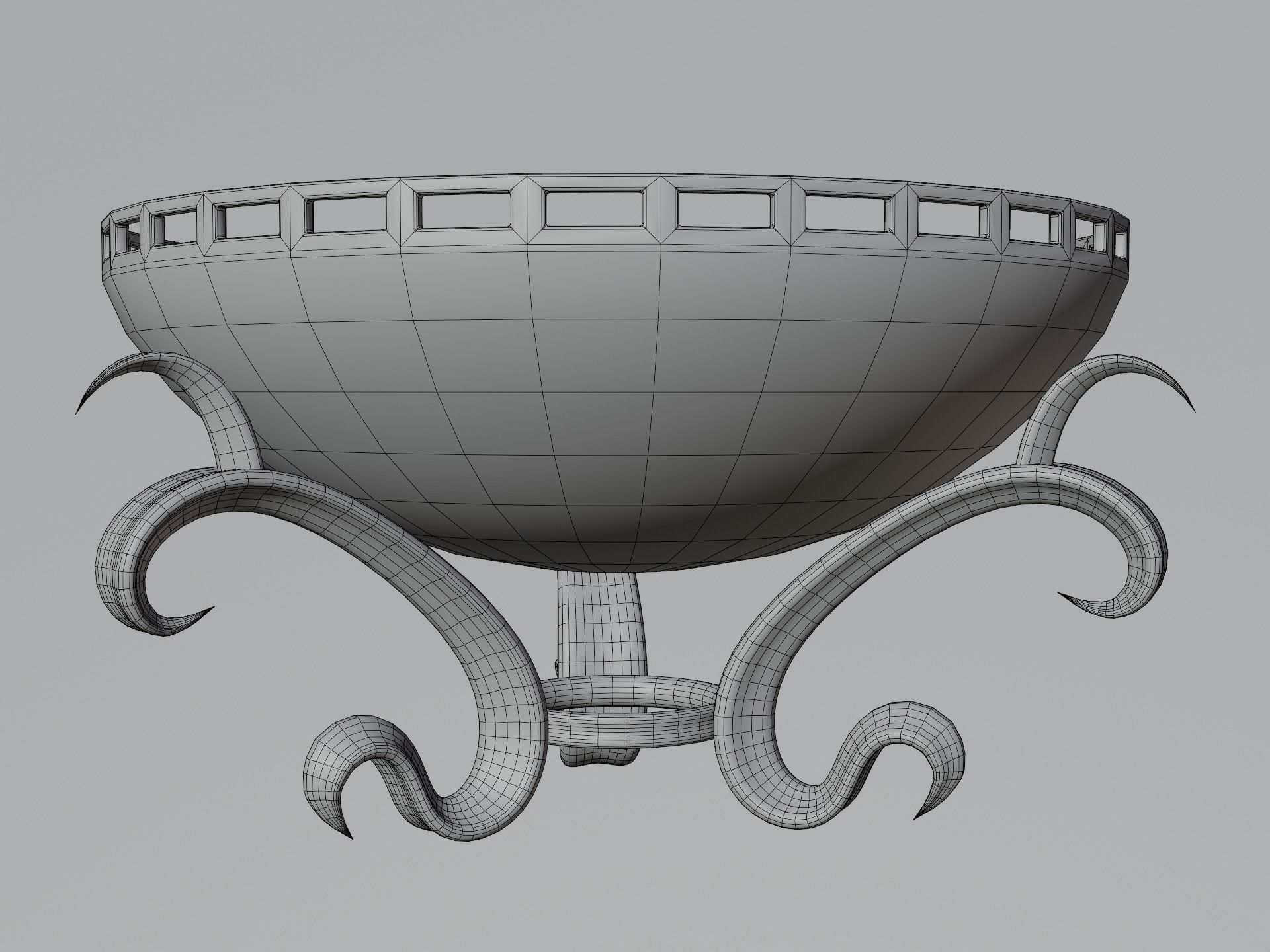 Ancient Temple Building Set Low-poly 3D model_28