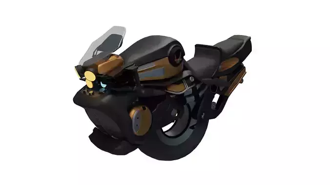 Gyro Sci-Fi Bike 3D model