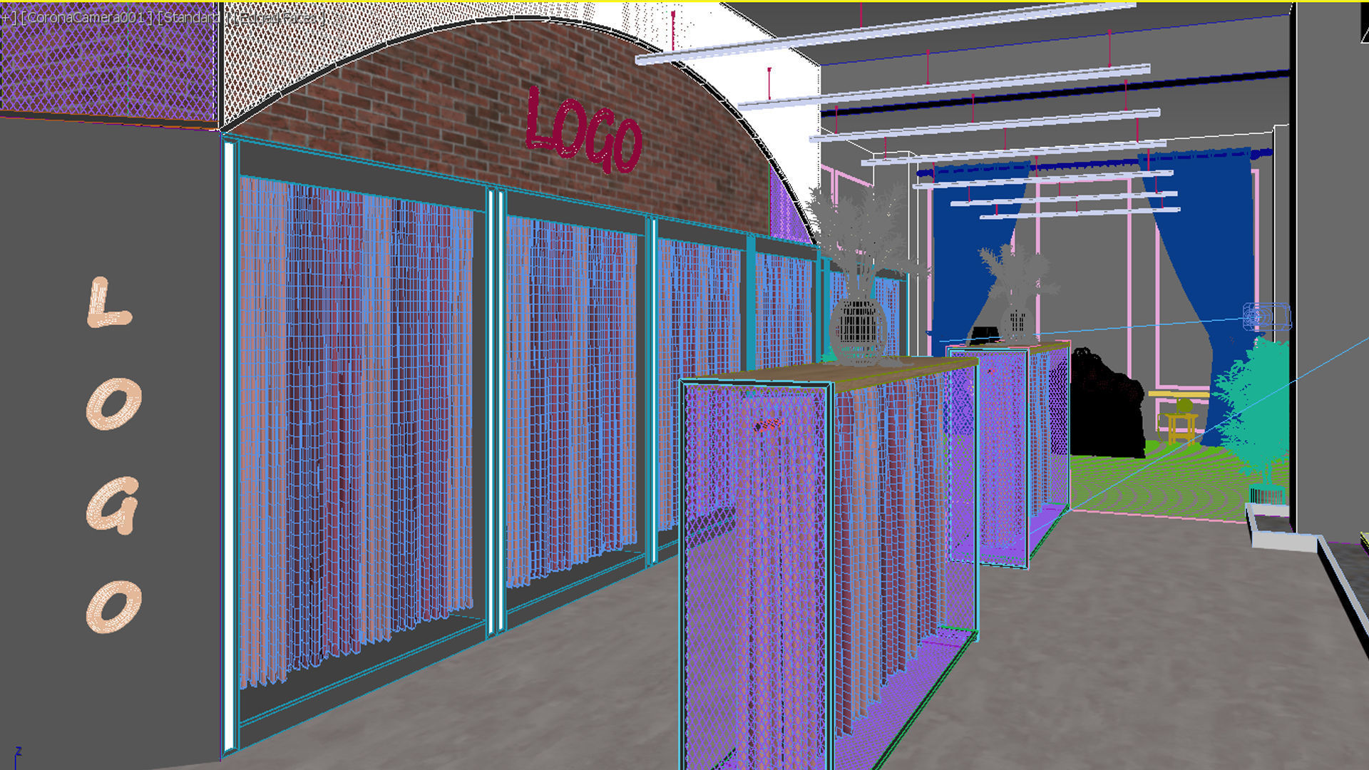 Textile Showroom Design 3D model_9