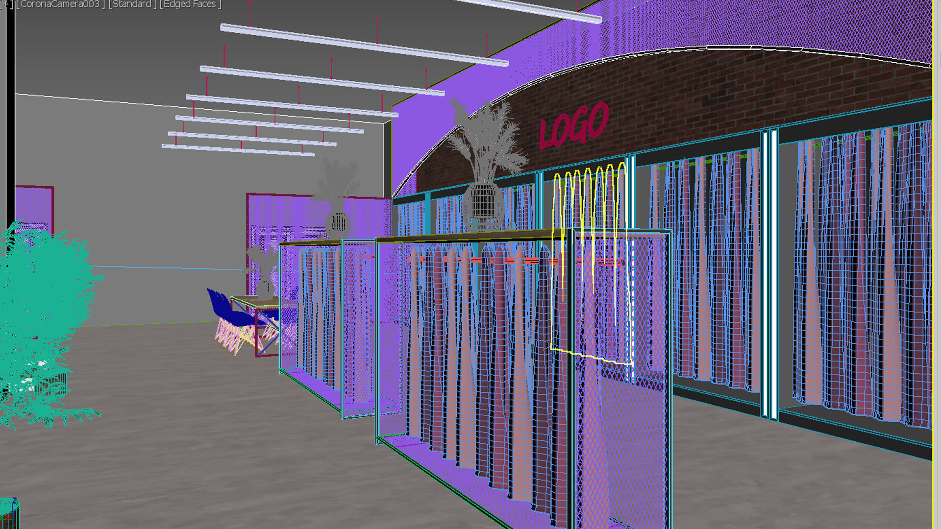 Textile Showroom Design 3D model_7