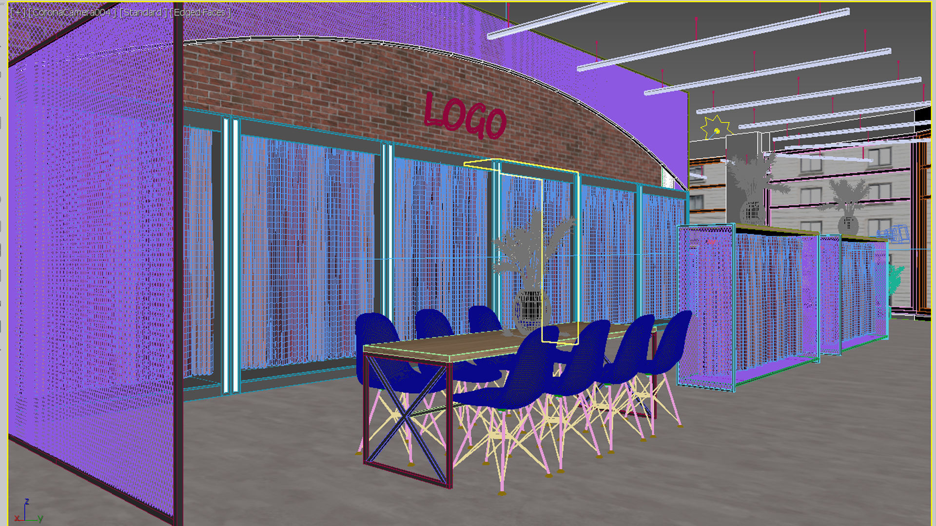 Textile Showroom Design 3D model_6