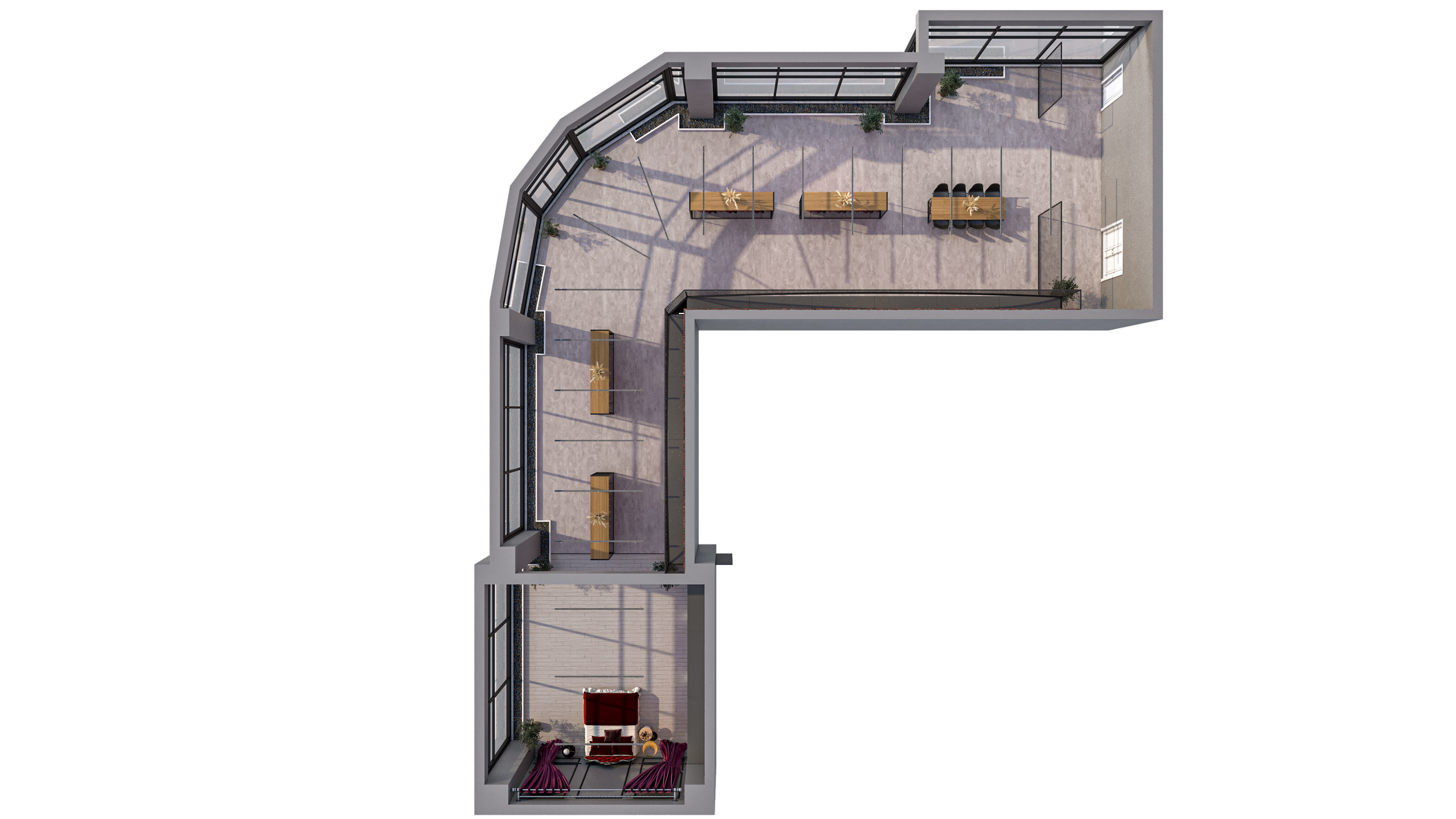 Textile Showroom Design 3D model_4