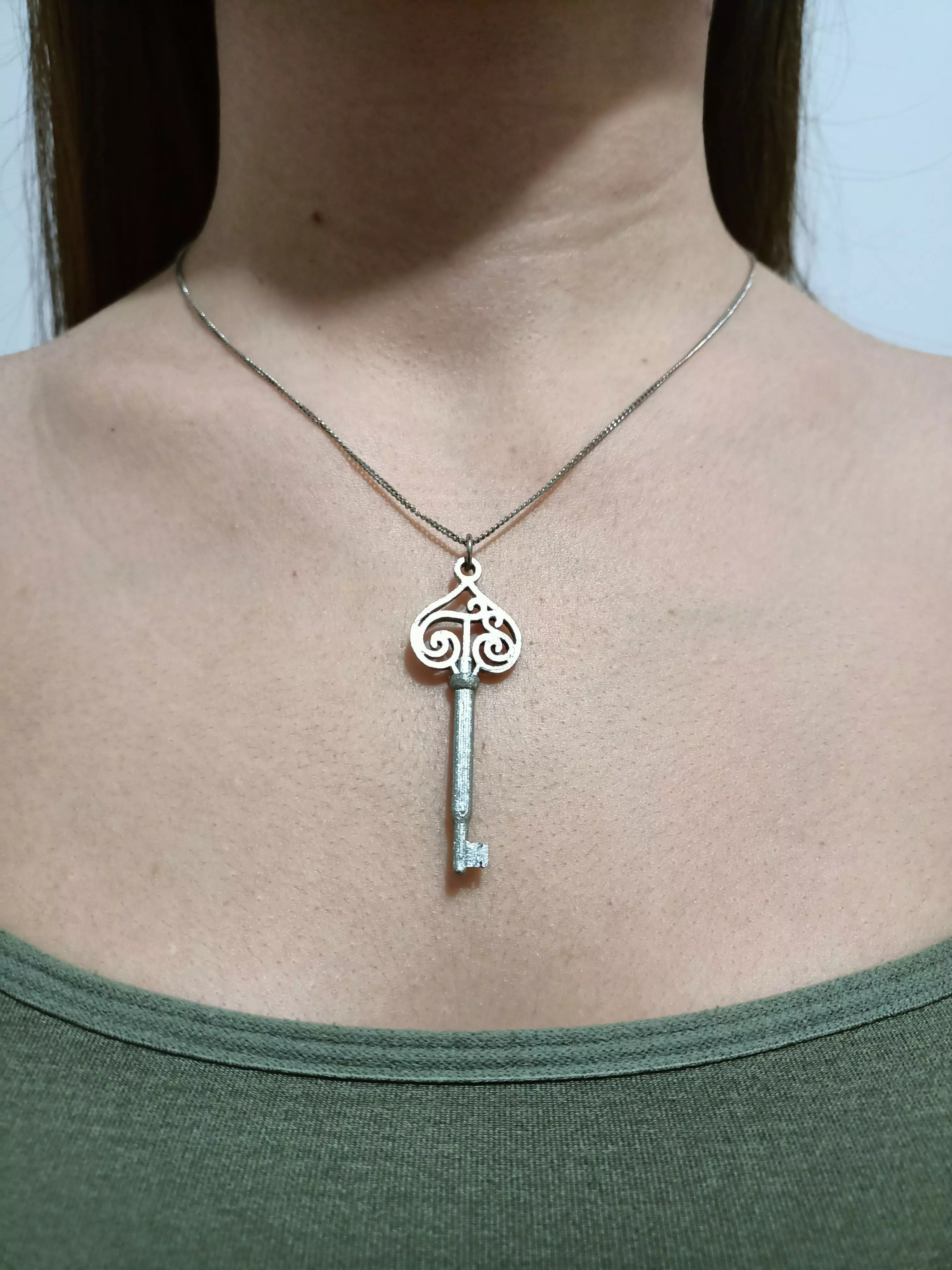 Taylor Swift TS Vault Key Necklace Fearless Album Merch 3D print model_0