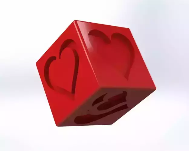 6 FACES HEART CUBE VALENTINE DAY
