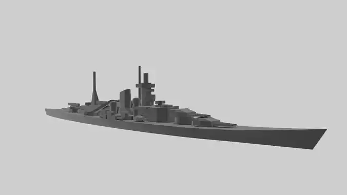 KMS Scharnhorst - Model for small scale printing