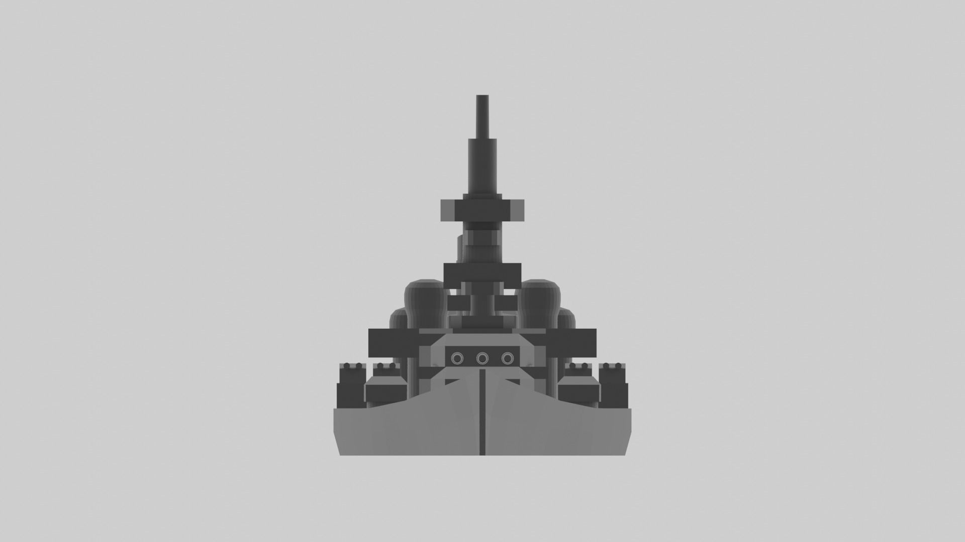 KMS Scharnhorst - Model for small scale printing 3D print model_7
