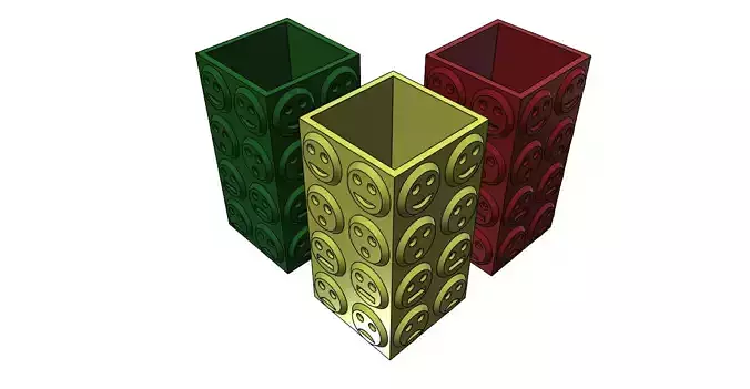 Pencil Holder Smileys  easy print