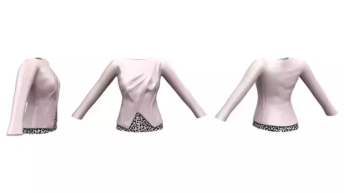 Wrap Leather Jacket With Shirt Under