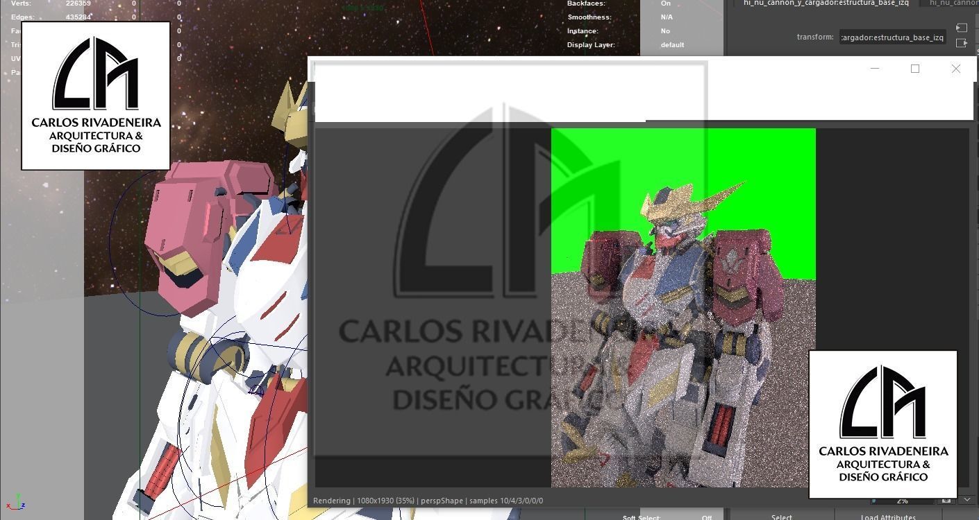 ASW-G-64 Gundam Flauros Shoulders 3D print model_5