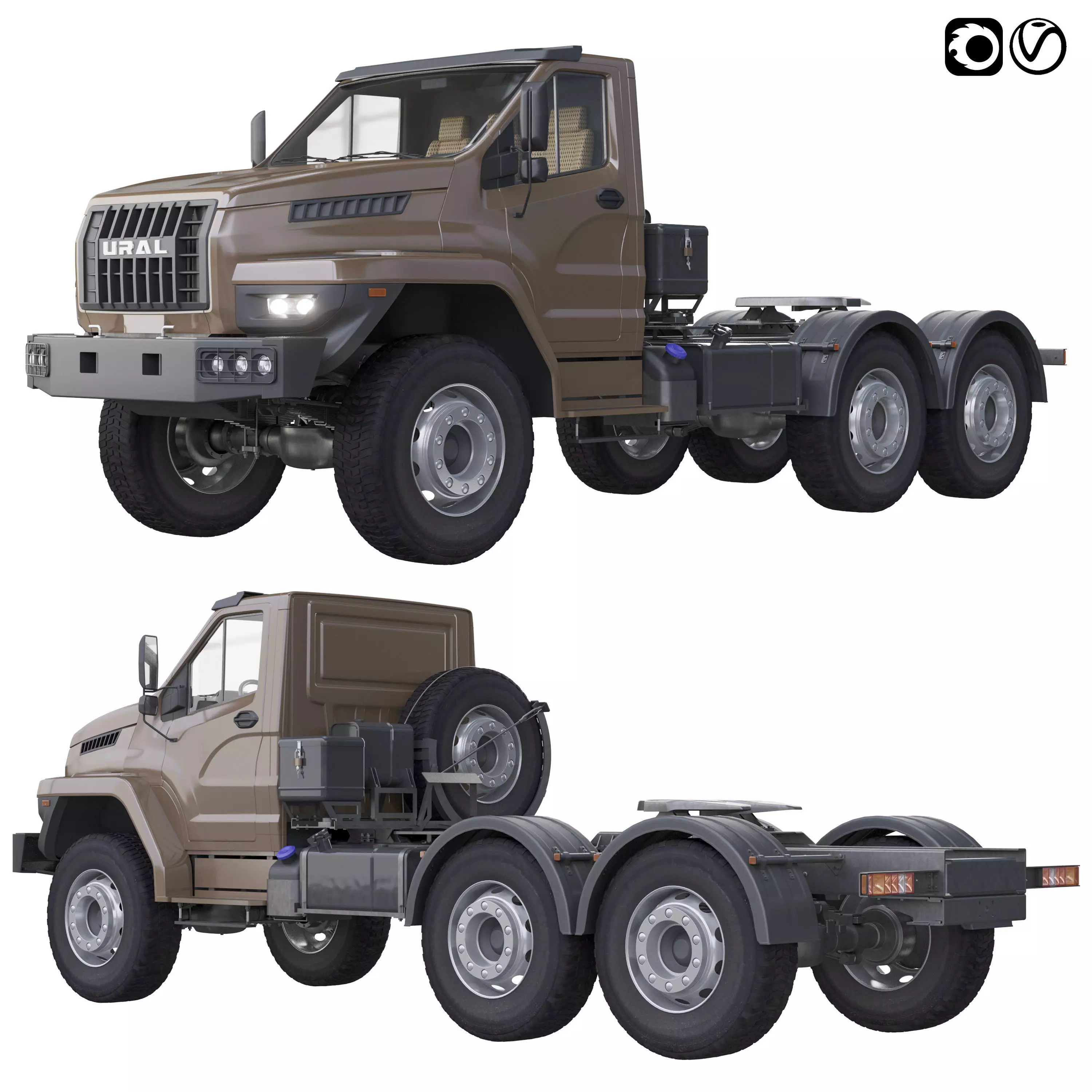 URAL NEXT Chassis 3D model_0