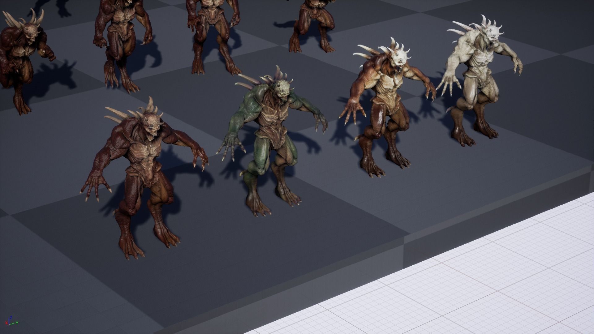 StrongDemon humanoid creature Low-poly 3D model_34