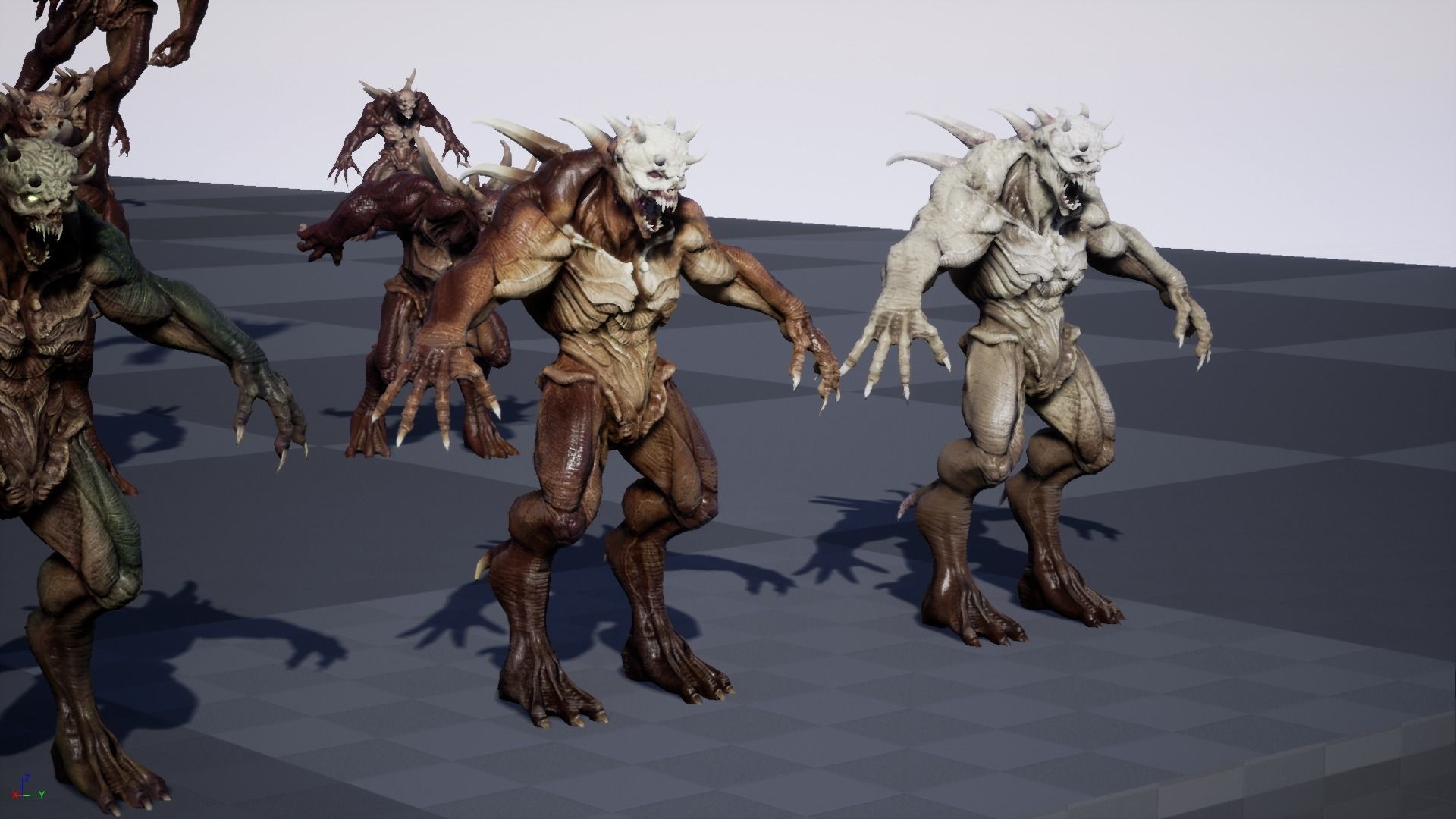 StrongDemon humanoid creature Low-poly 3D model_35