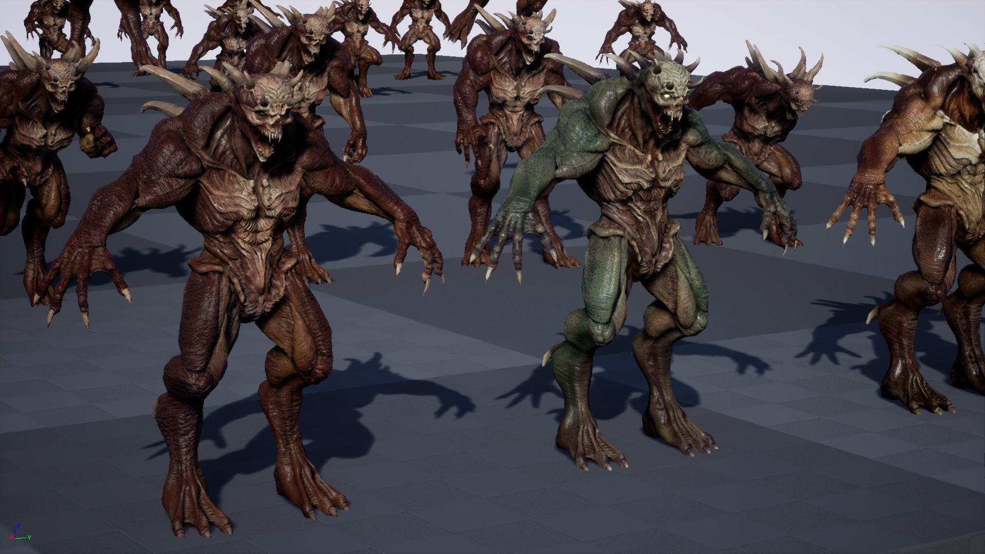 StrongDemon humanoid creature Low-poly 3D model_33