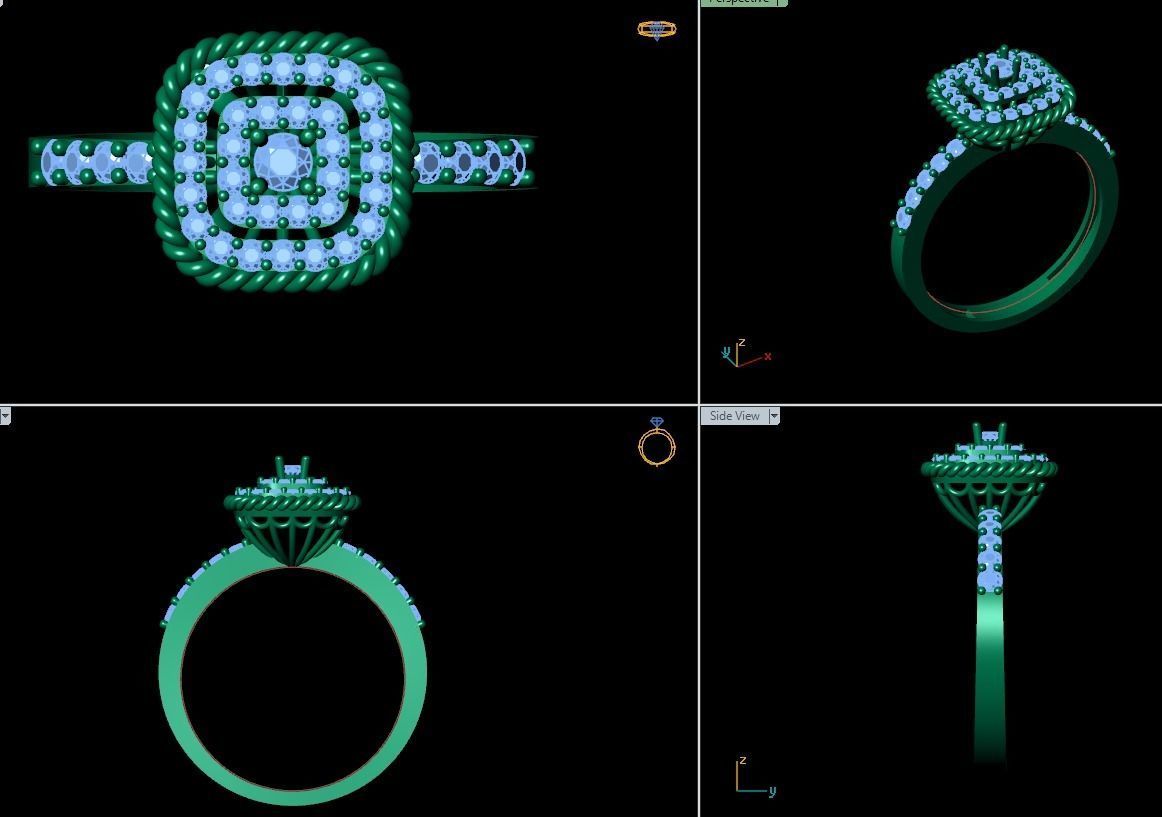 Ring 3D model 0036 print model19 3D print model_12