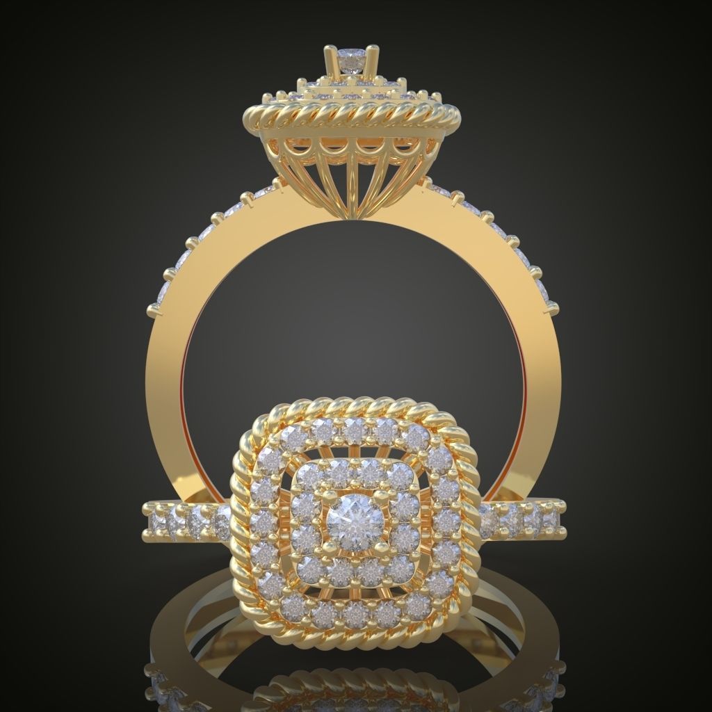 Ring 3D model 0036 print model19 3D print model_1