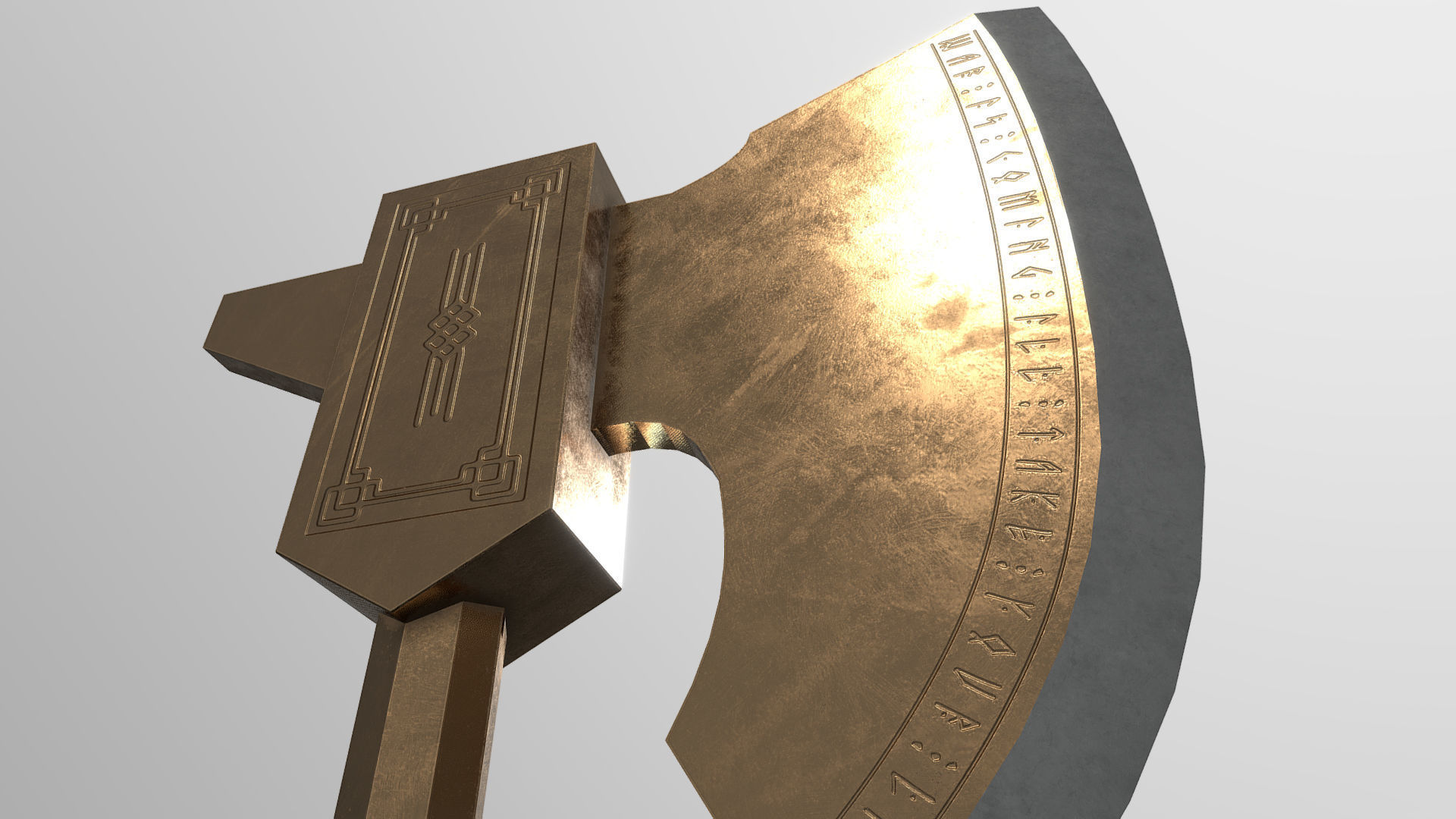 Ax of war 3D model_5