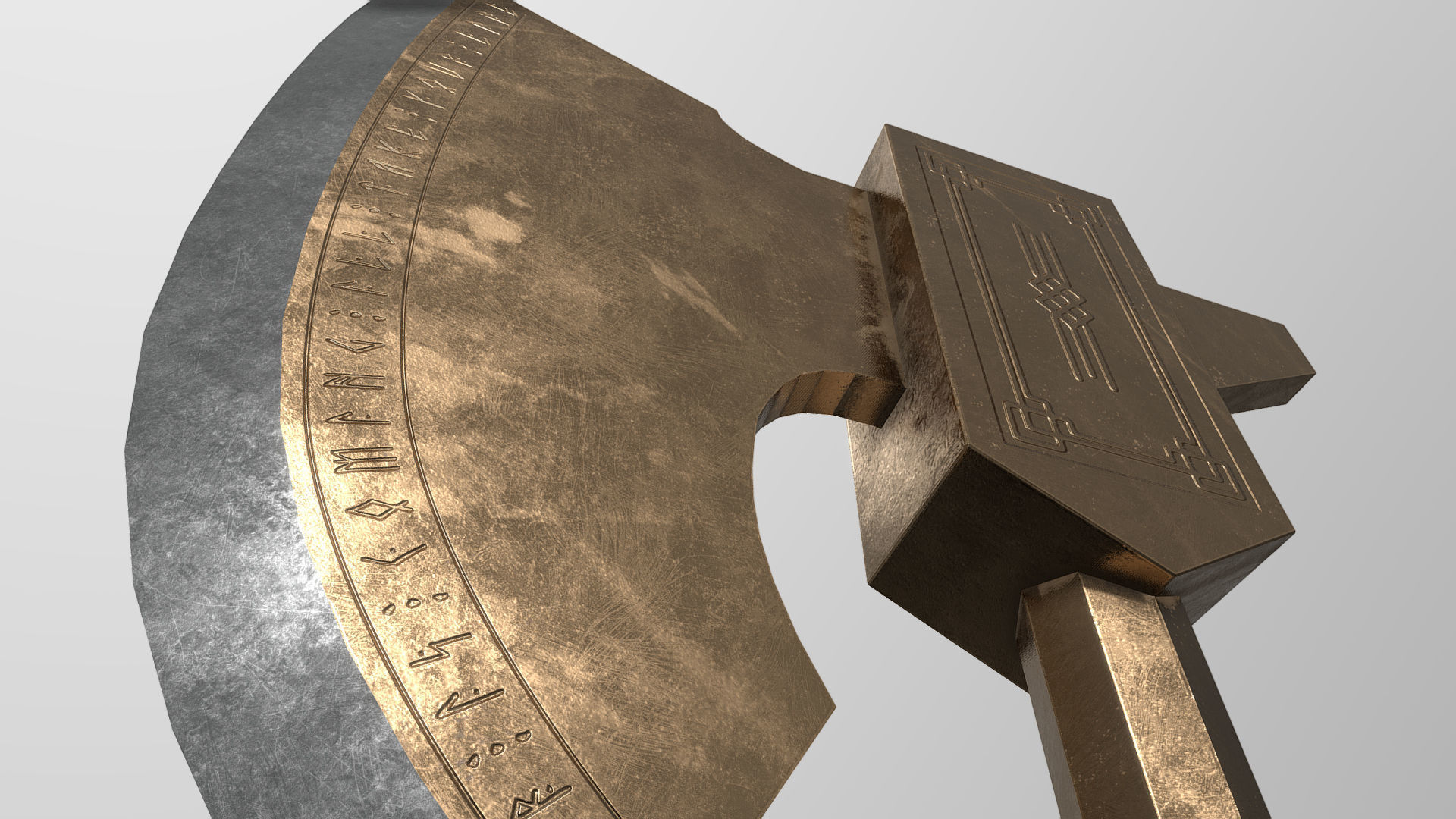 Ax of war 3D model_4