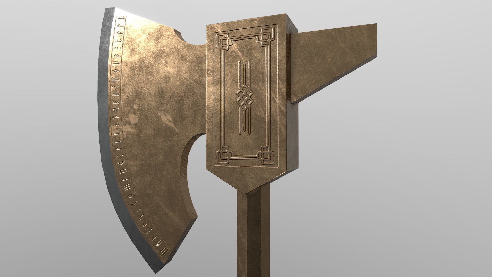 Ax of war 3D model_3