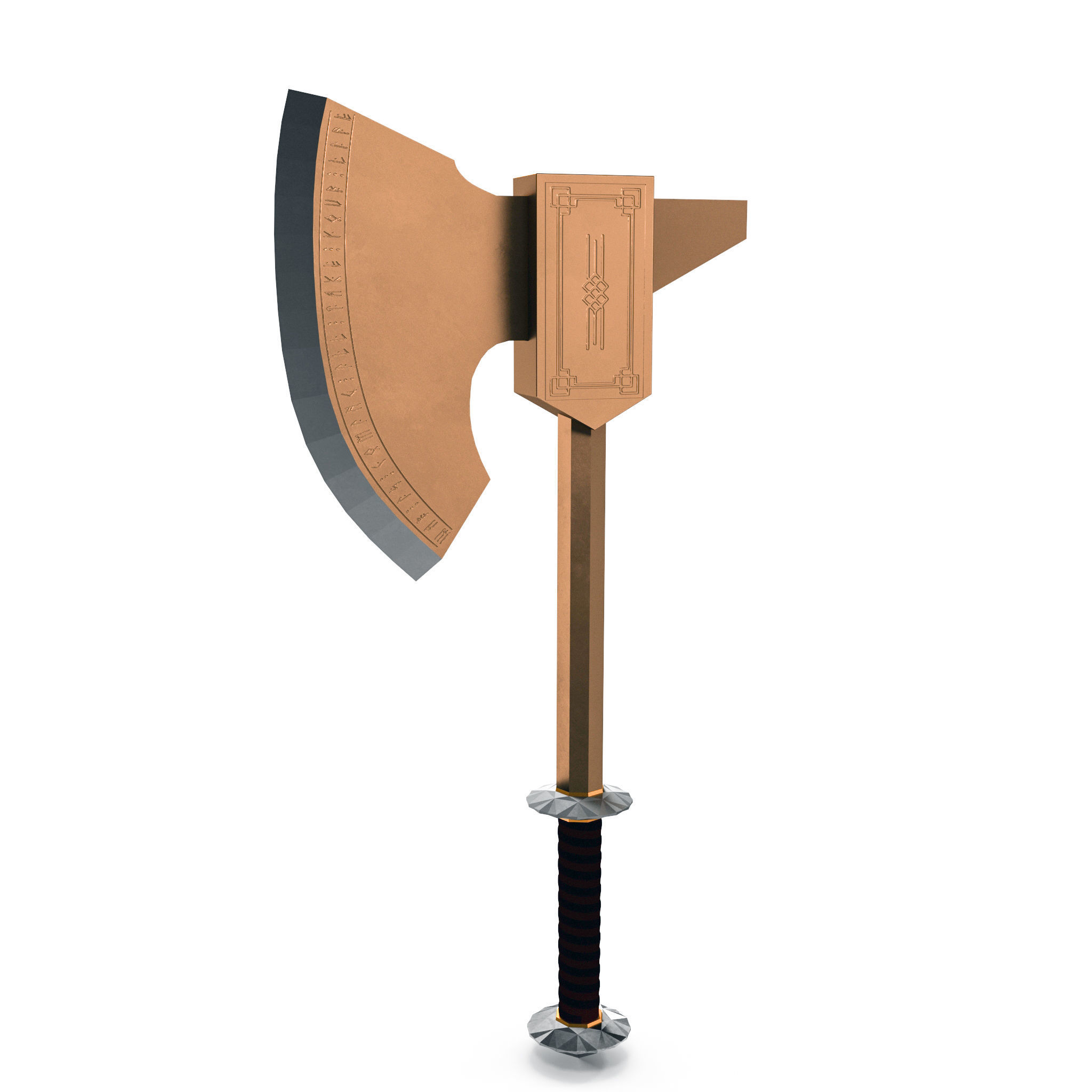 Ax of war 3D model_13