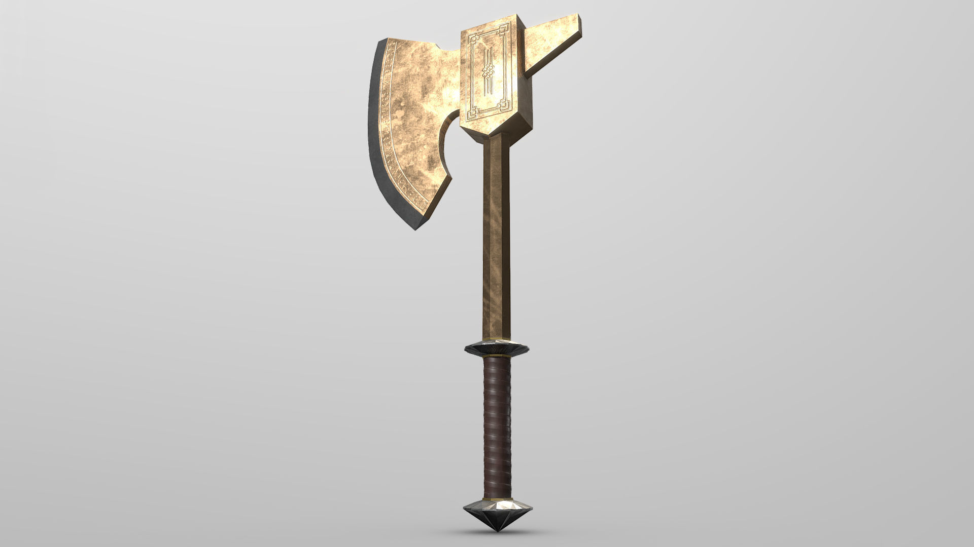 Ax of war 3D model_2