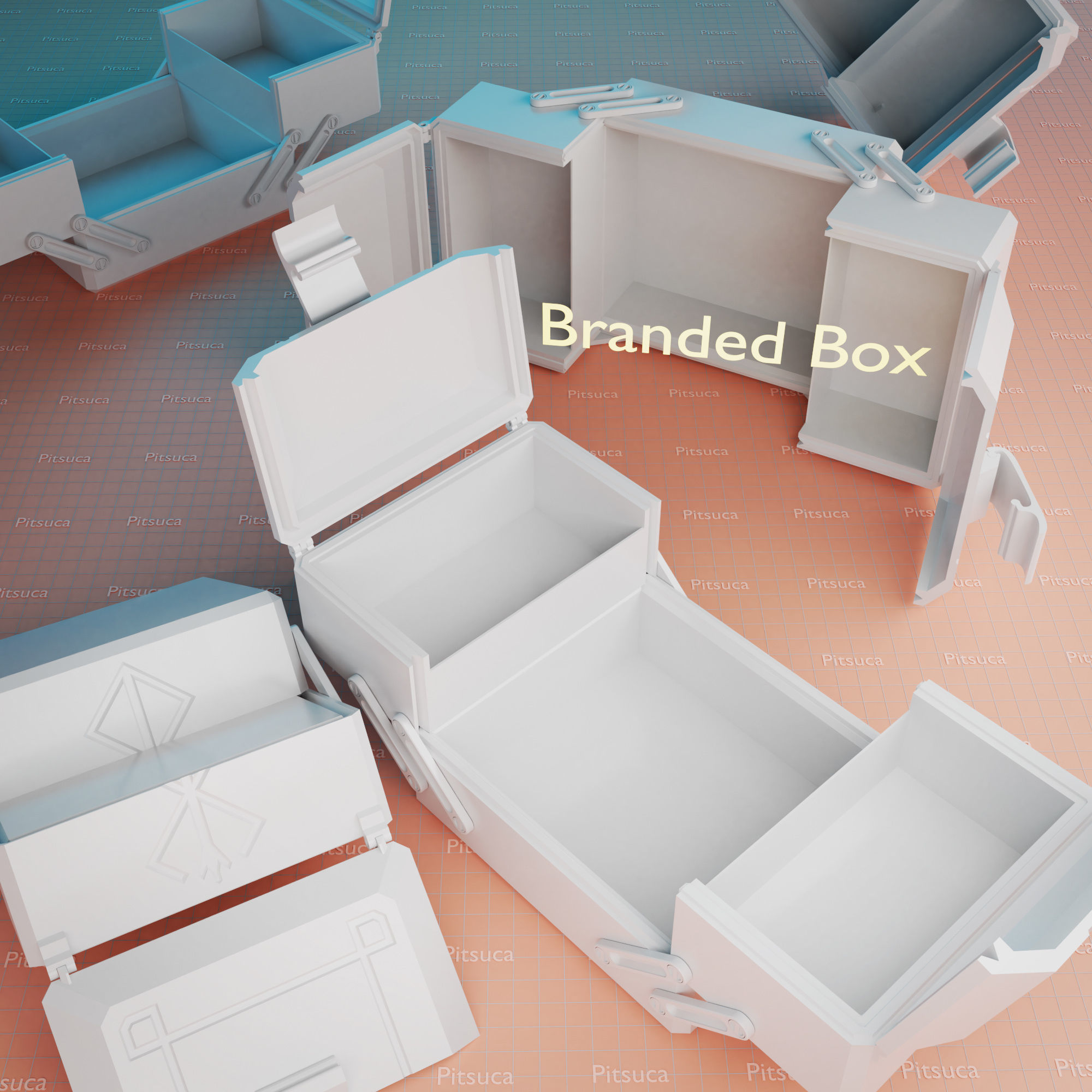 Branded box  toolbox 3D print model_5