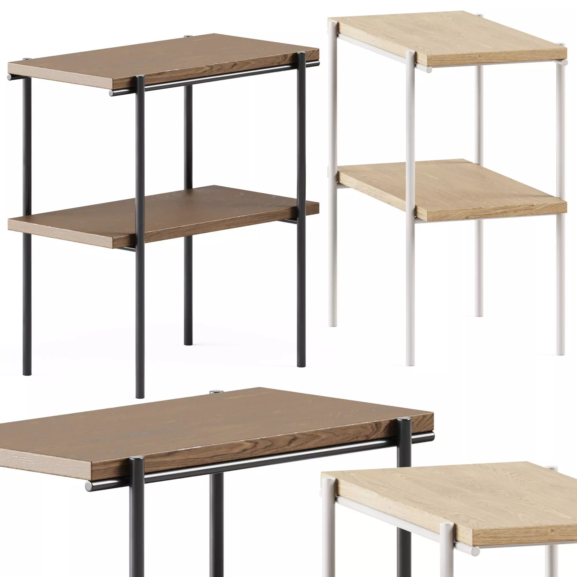 Ethnicraft Oak Rise side table 3D model_0