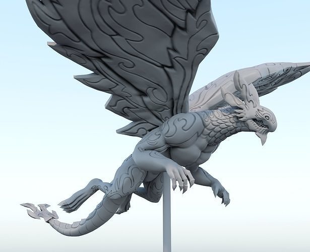 Acnologia fly  Fairy Tail 3D print model