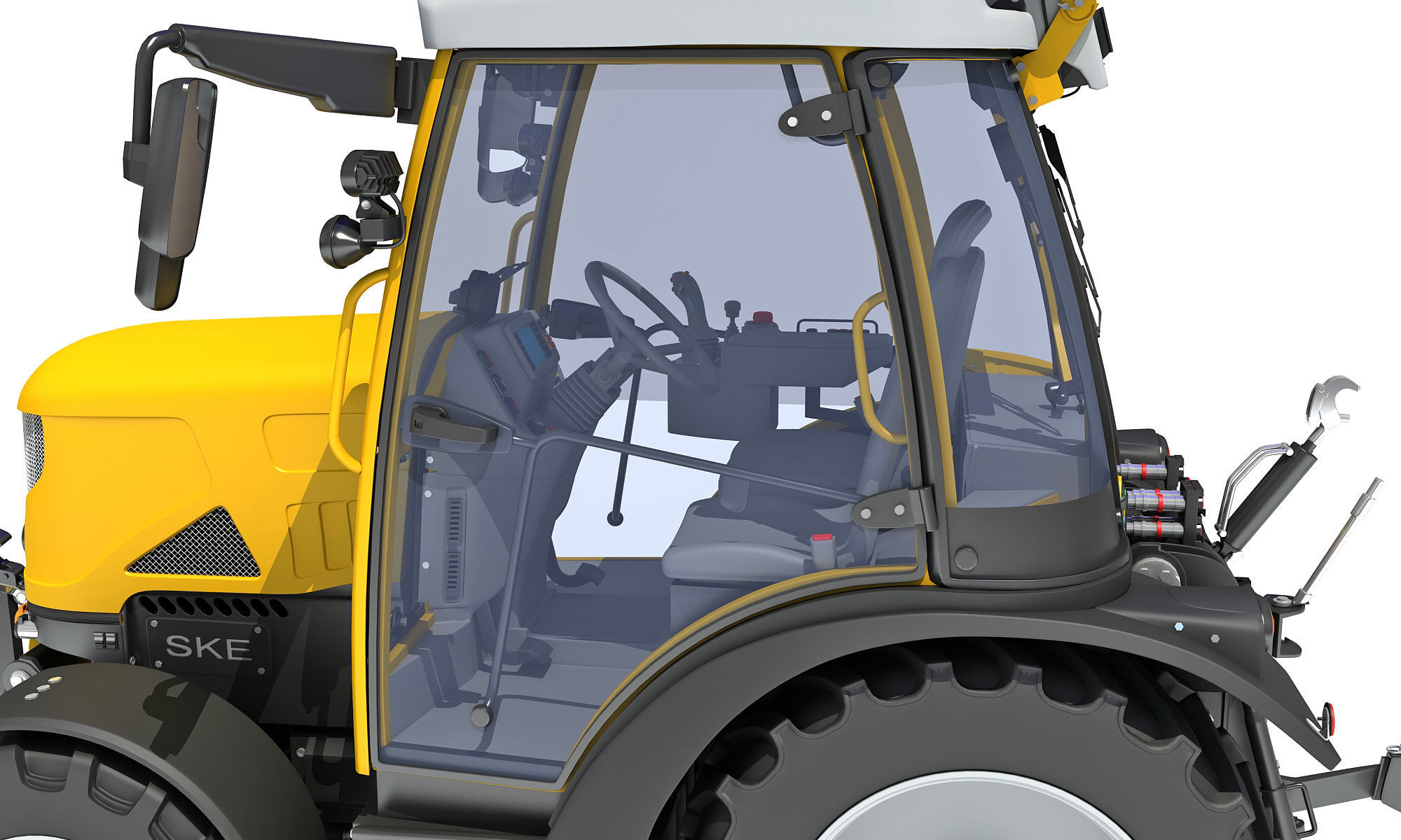 Farm Tractor 3D model_13