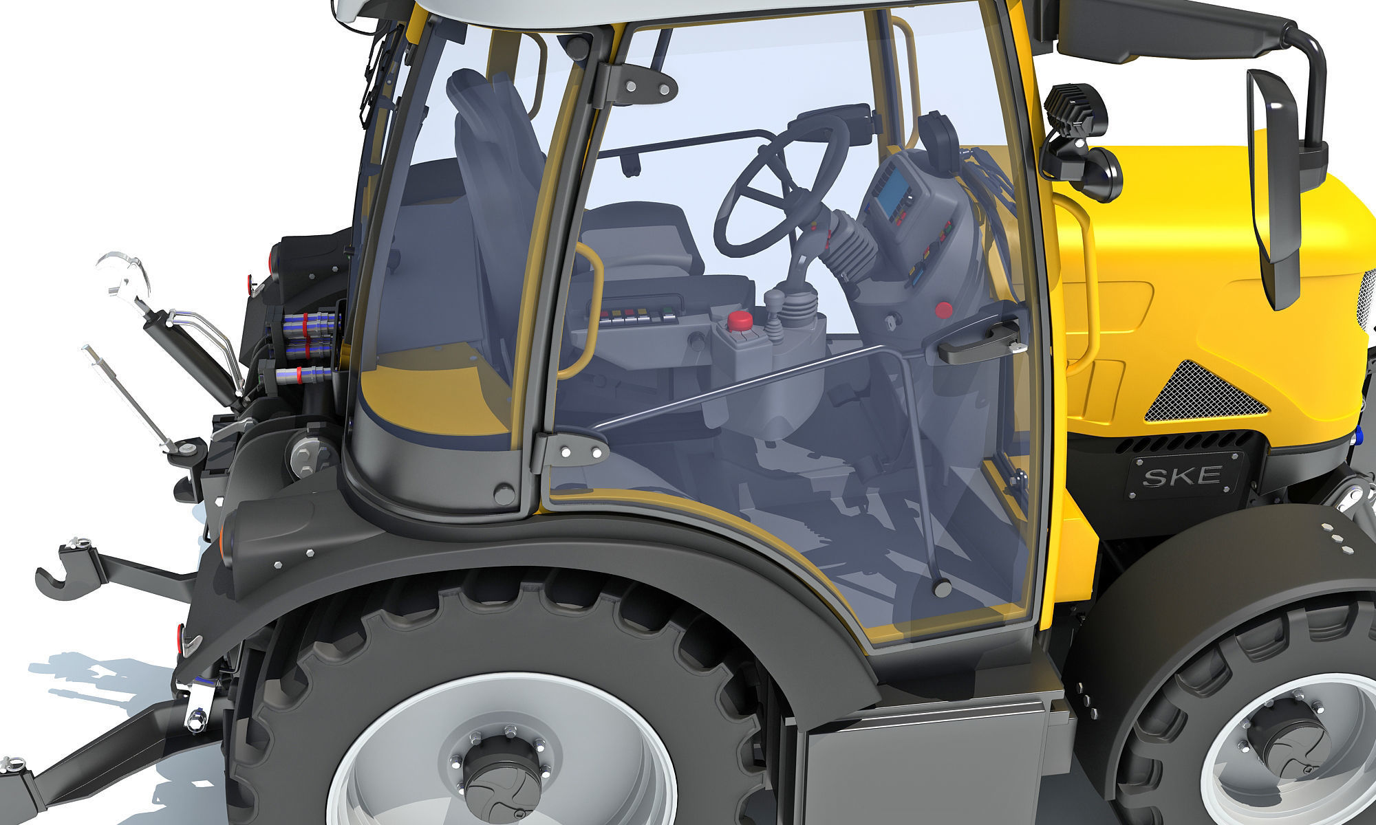 Farm Tractor 3D model_15