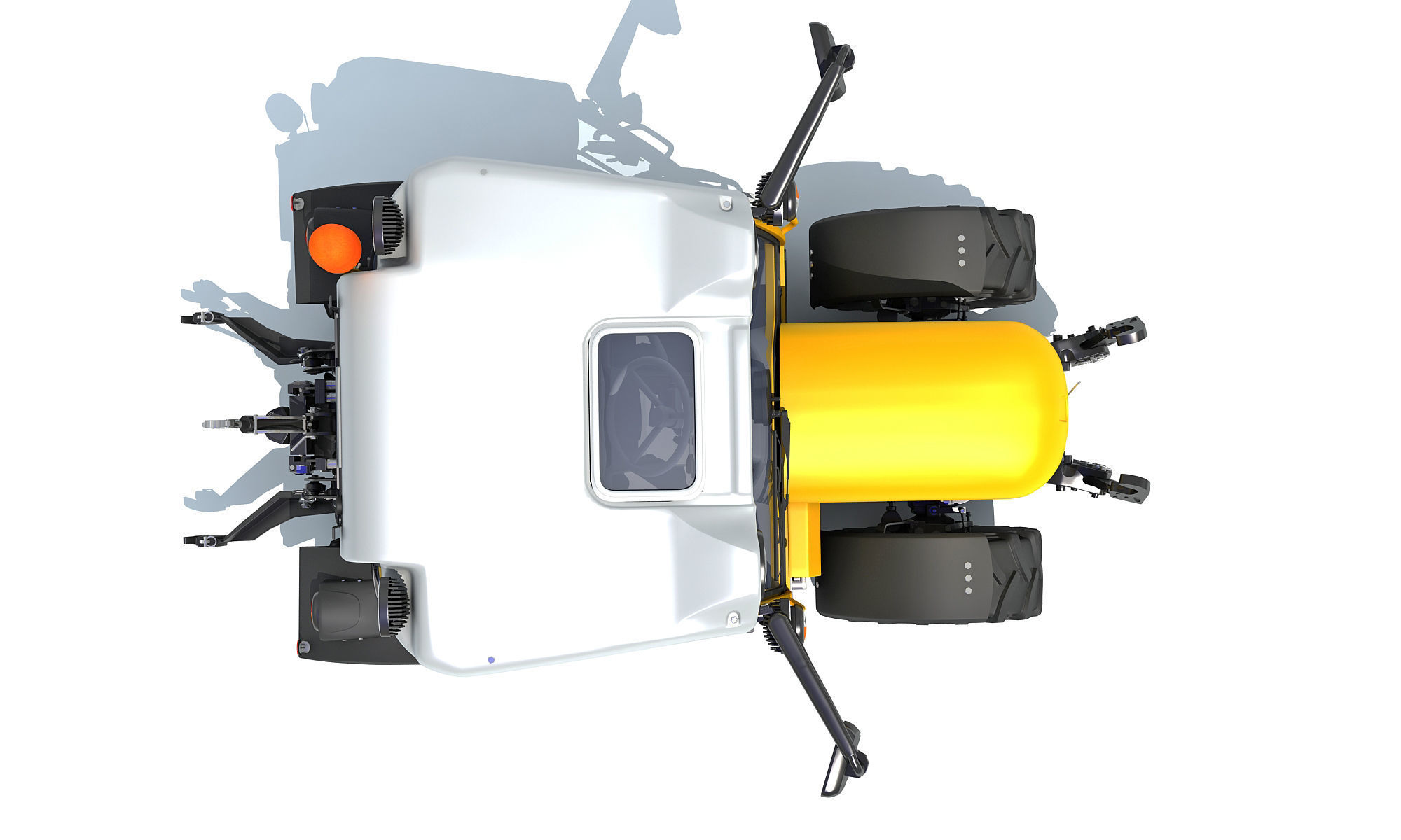 Farm Tractor 3D model_11