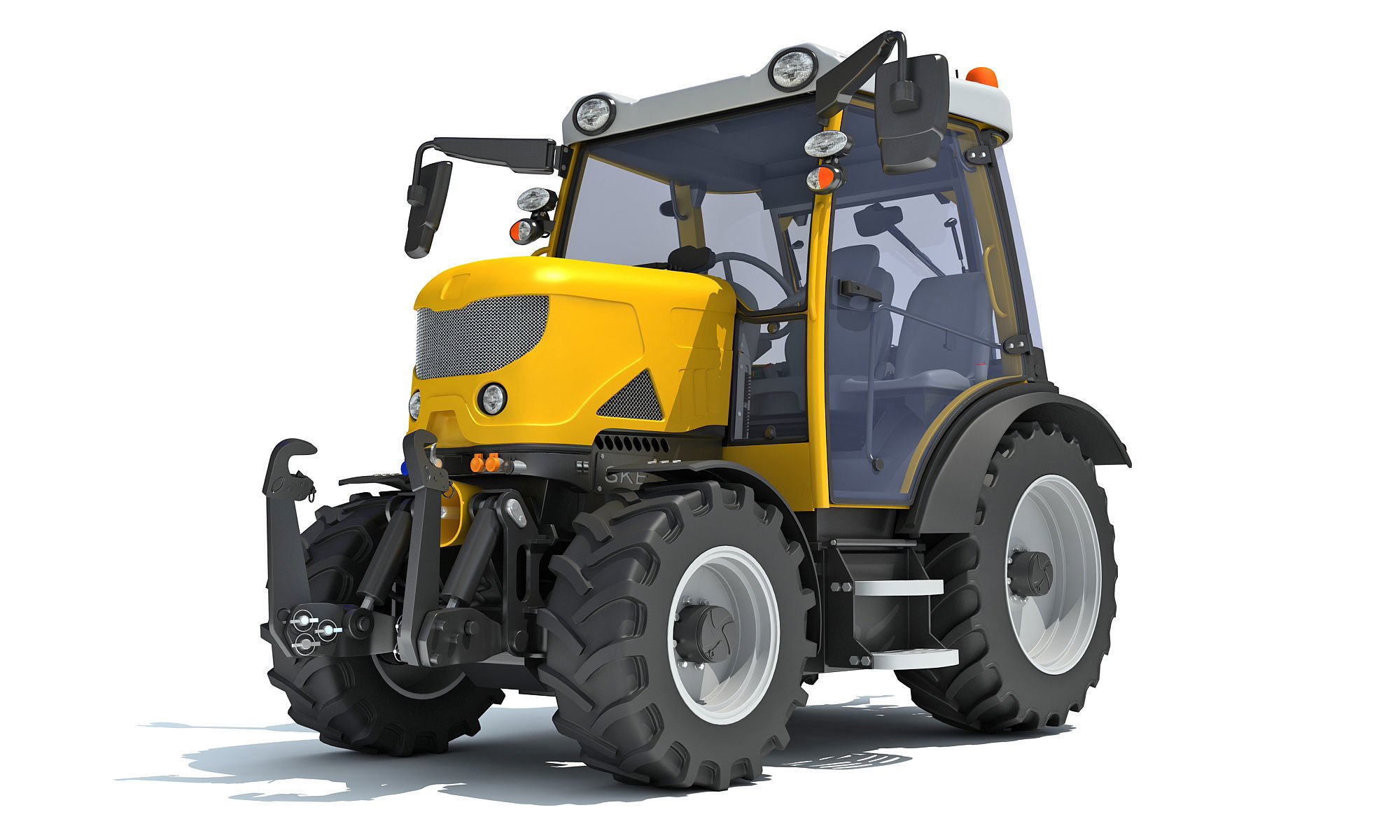 Farm Tractor 3D model_10