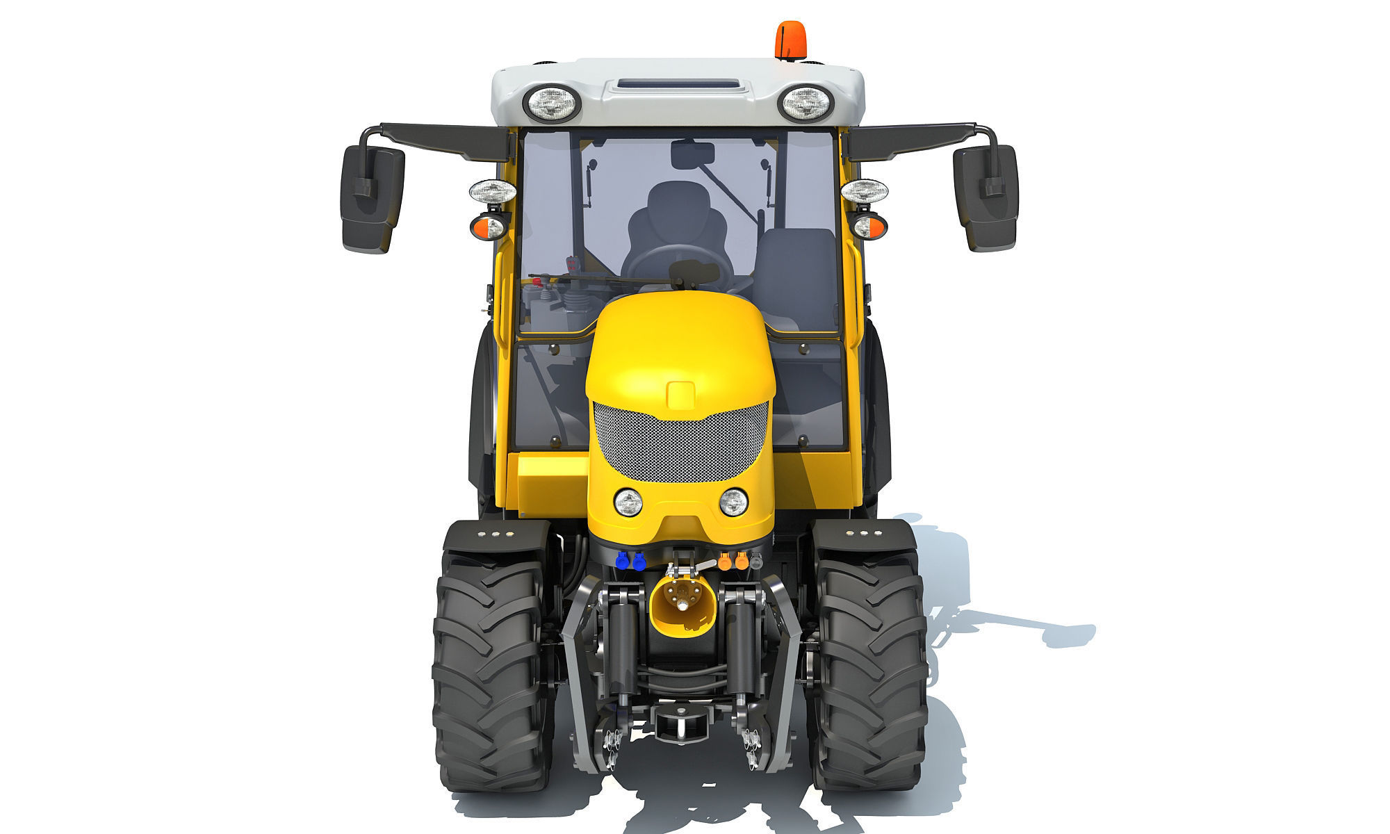 Farm Tractor 3D model_9