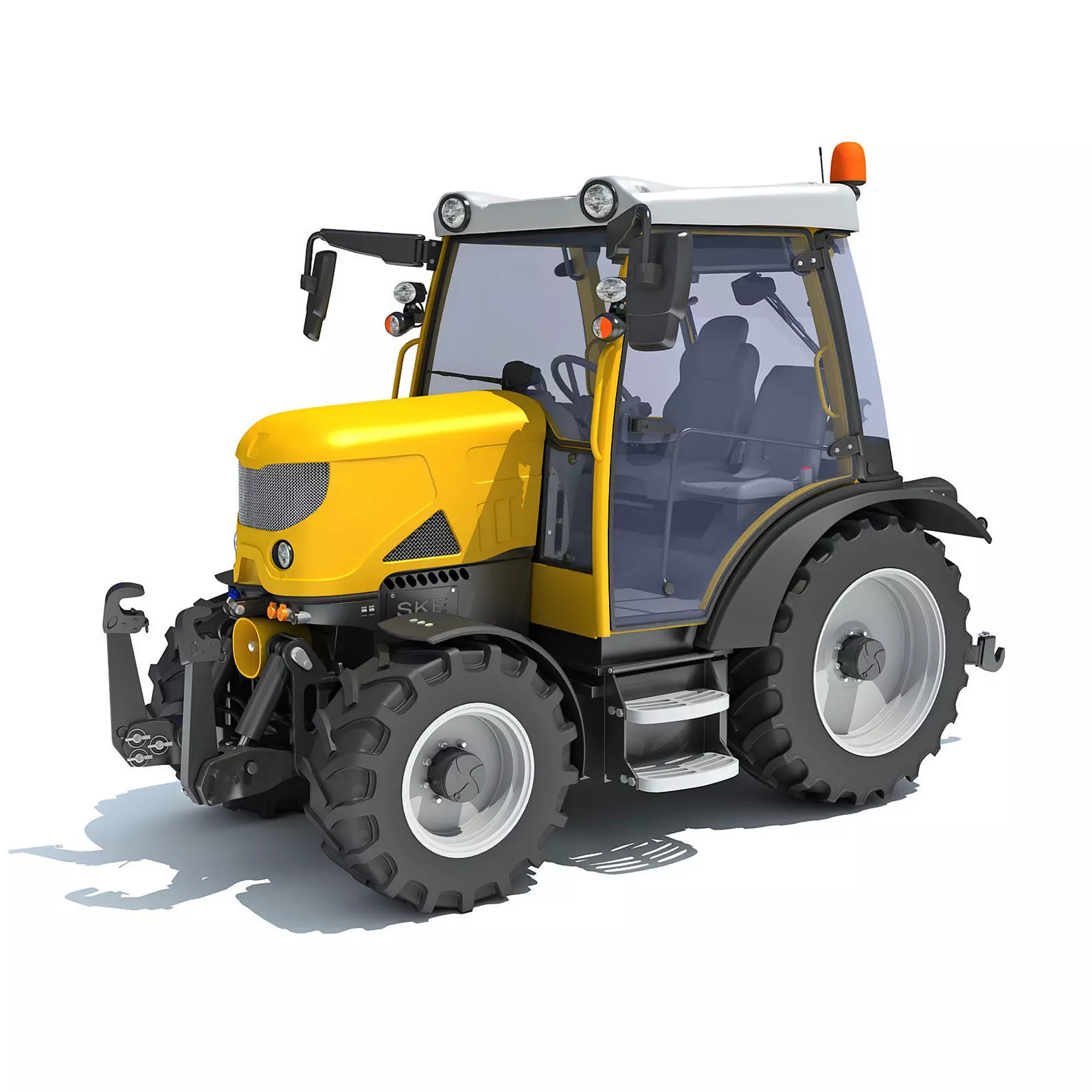 Farm Tractor 3D model_0