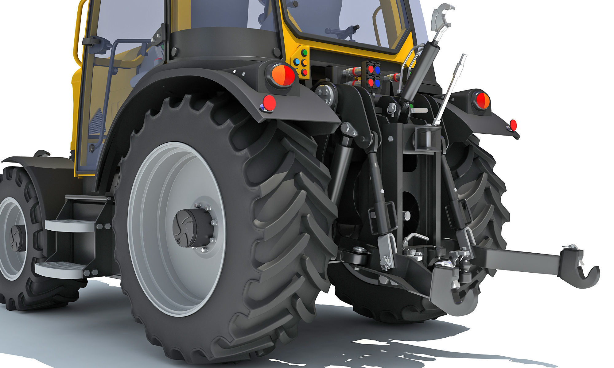 Farm Tractor 3D model_14