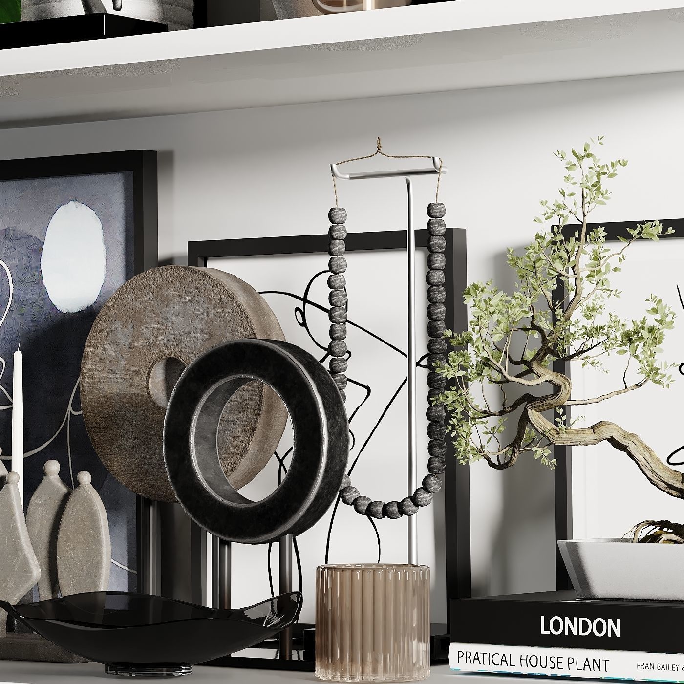 Decorative Plant Set 3 3D model_1