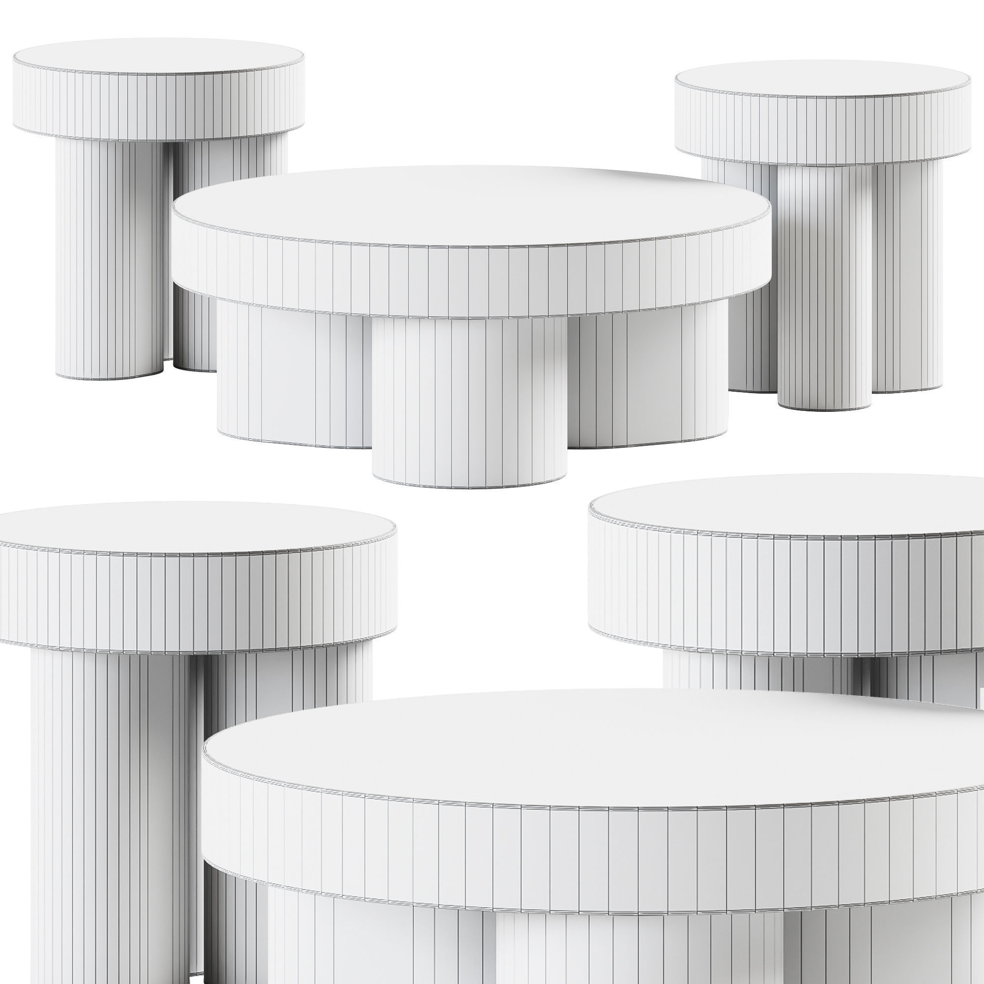 Slab Coffee Table by Trit House 3D model_1