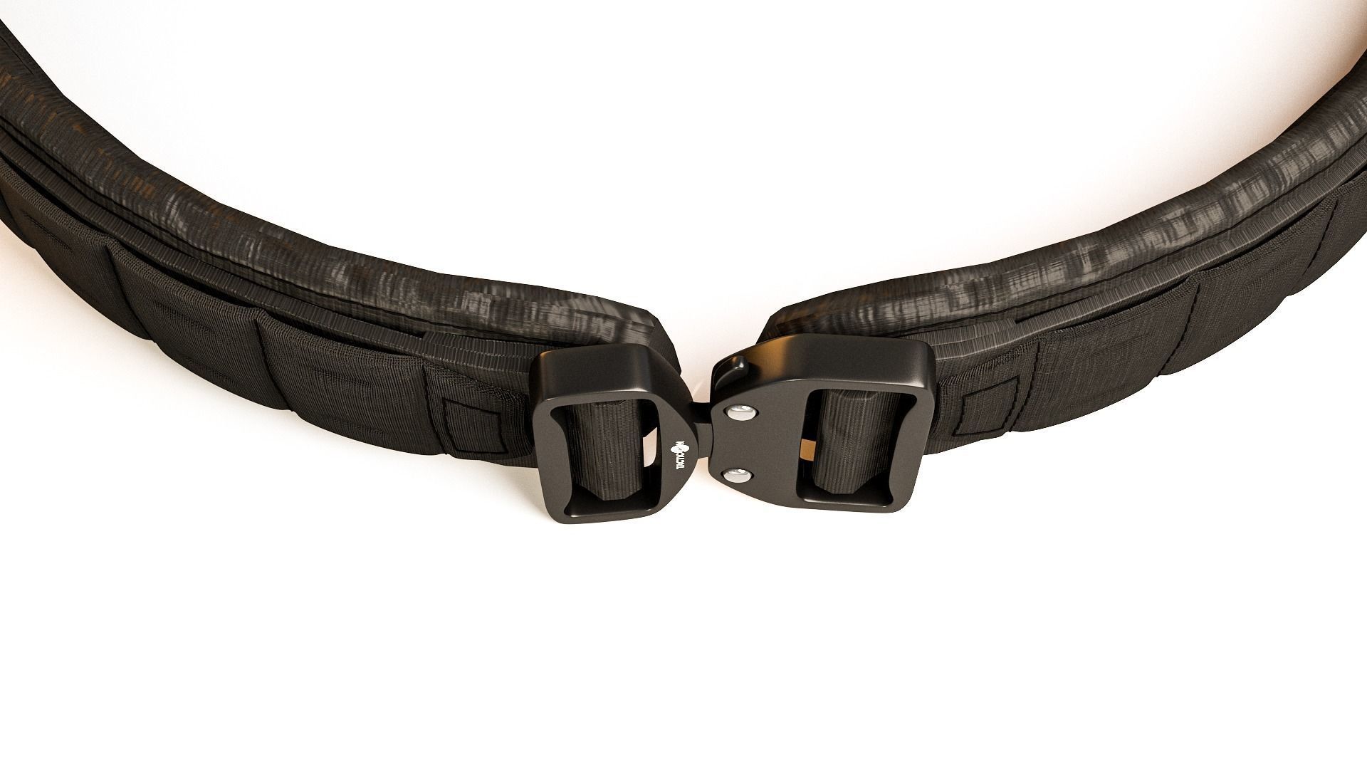  Tactical belt with metal quick release buckle 3D model_1