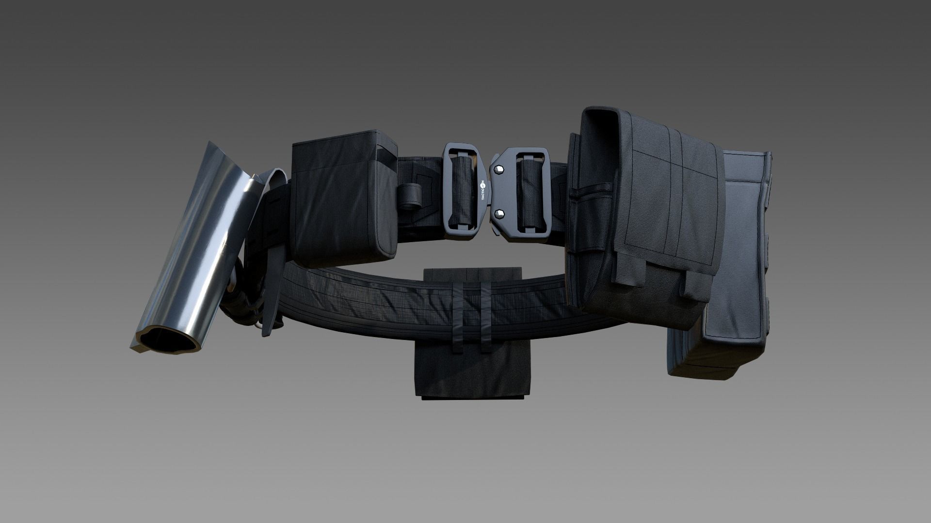  Tactical belt with metal quick release buckle 3D model_18
