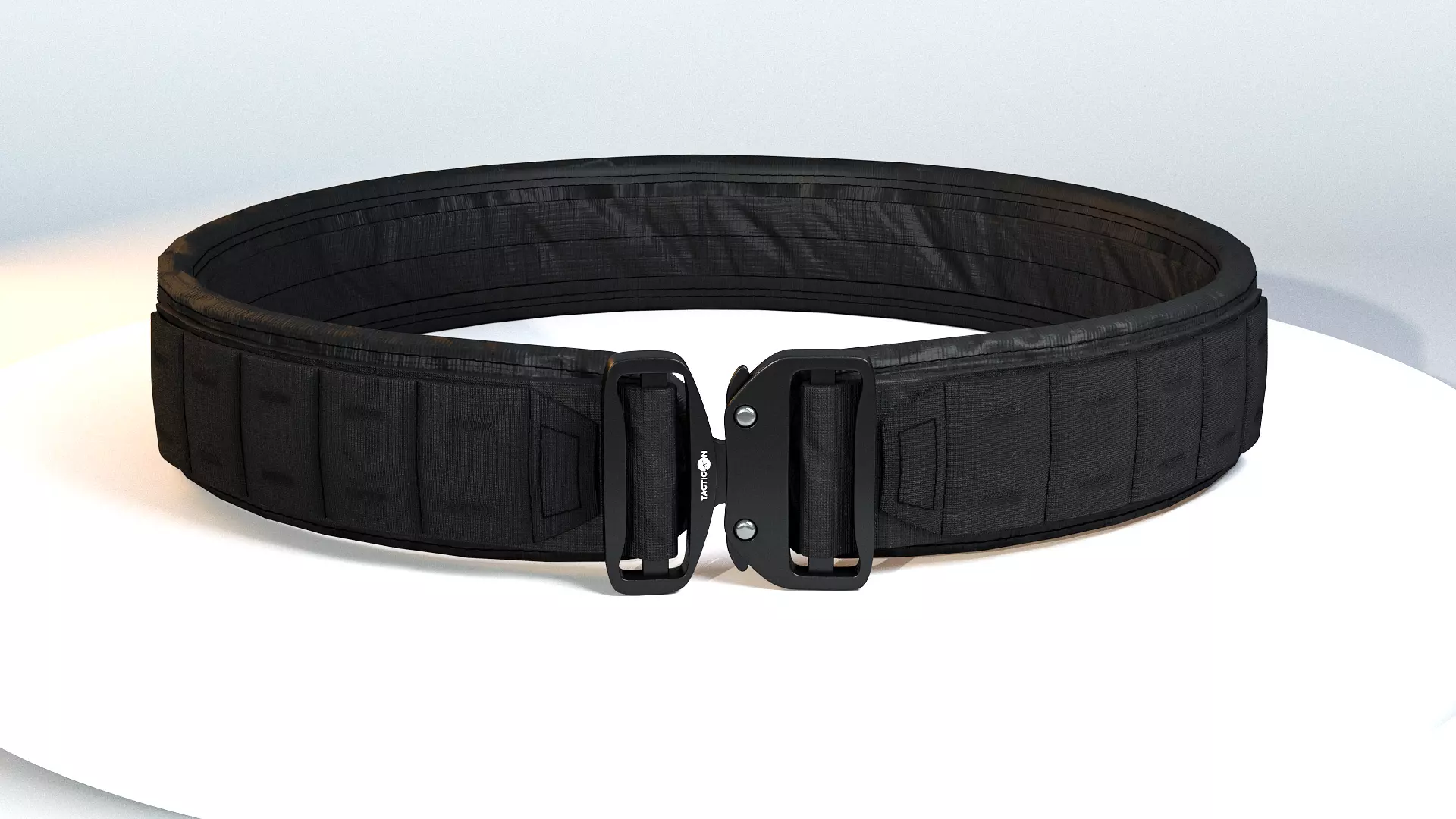  Tactical belt with metal quick release buckle 3D model_0
