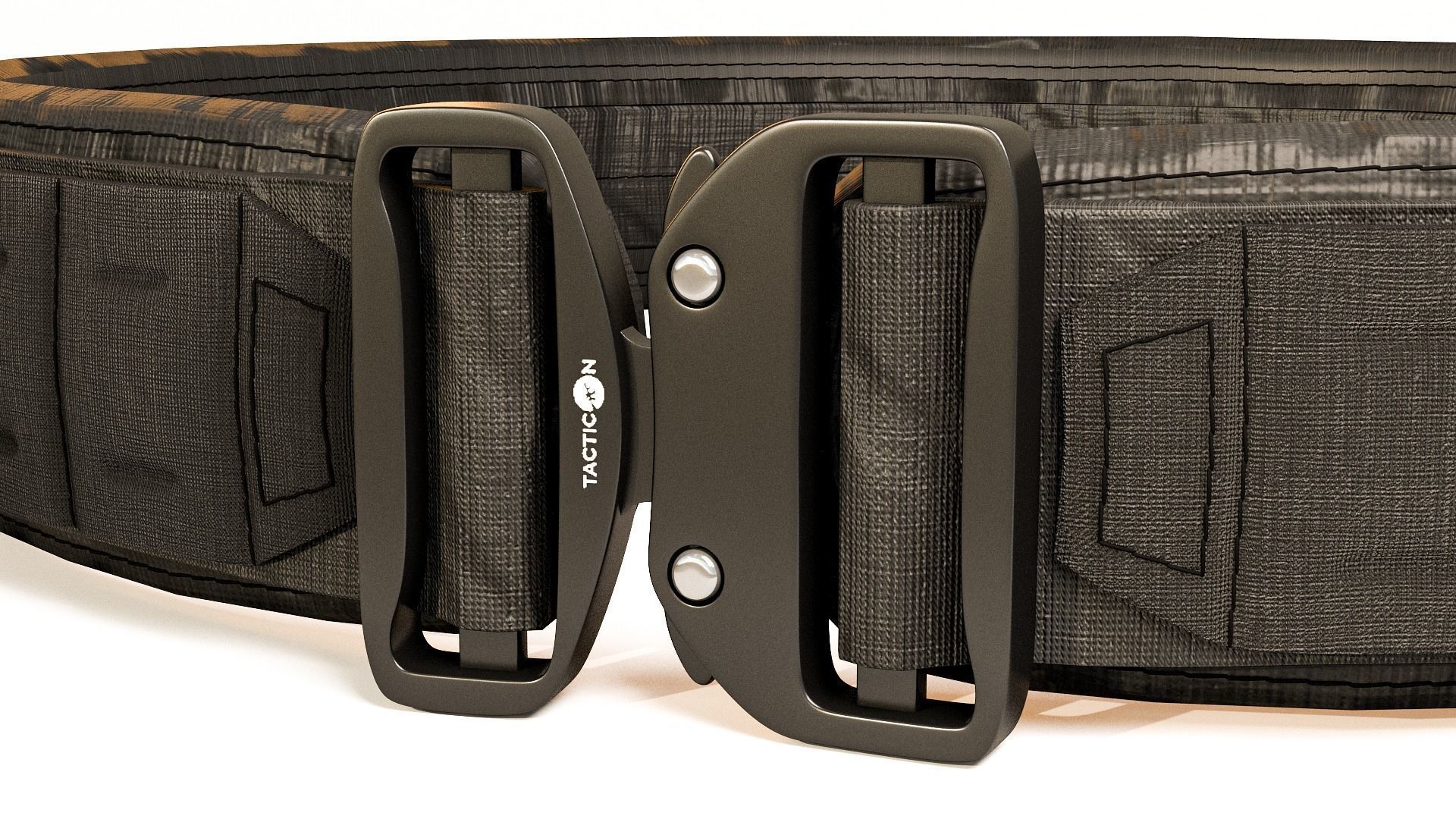  Tactical belt with metal quick release buckle 3D model_2