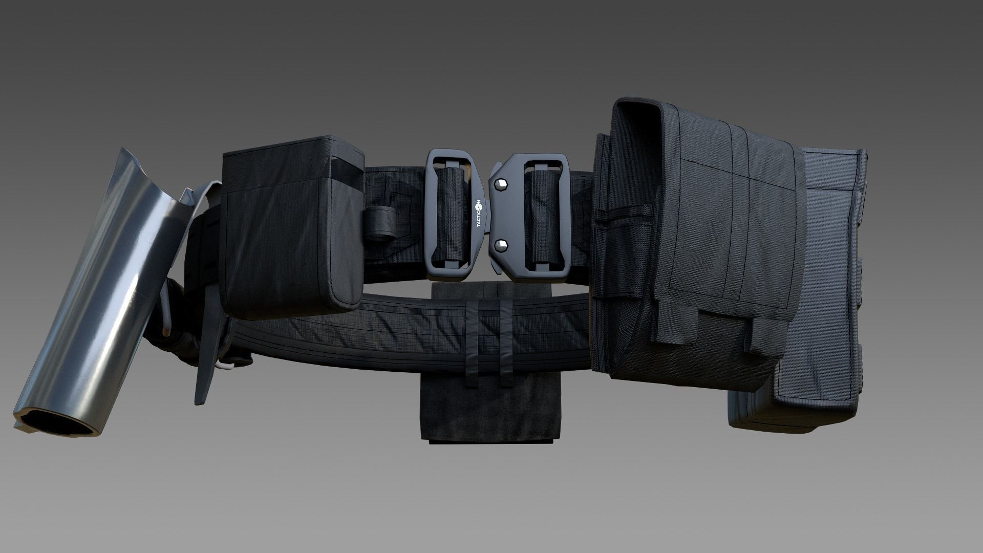  Tactical belt with metal quick release buckle 3D model_25