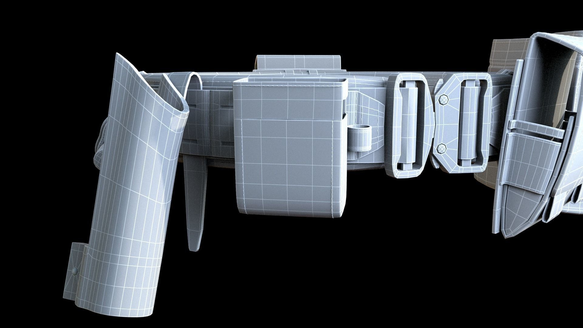  Tactical belt with metal quick release buckle 3D model_30