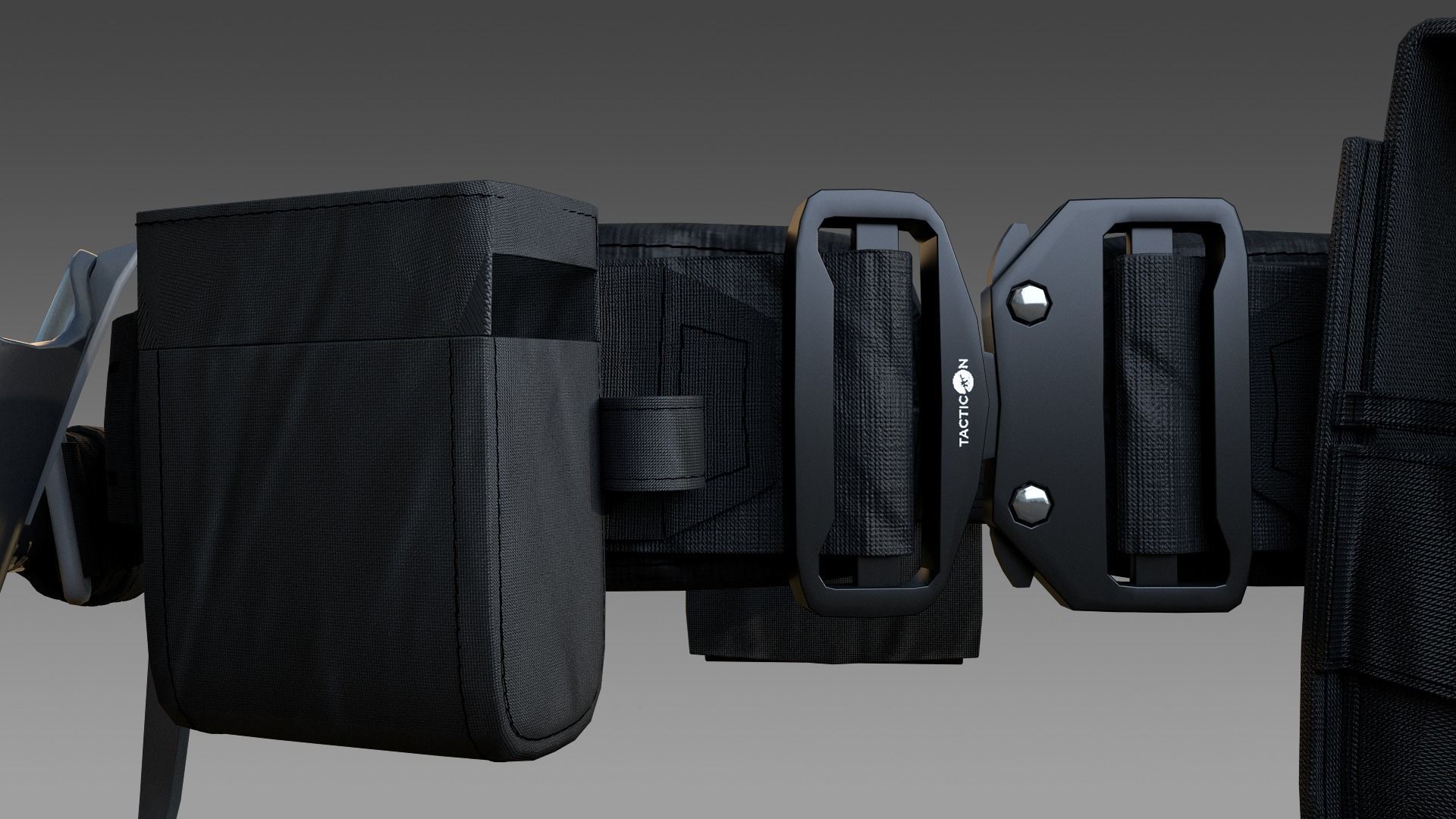  Tactical belt with metal quick release buckle 3D model_22