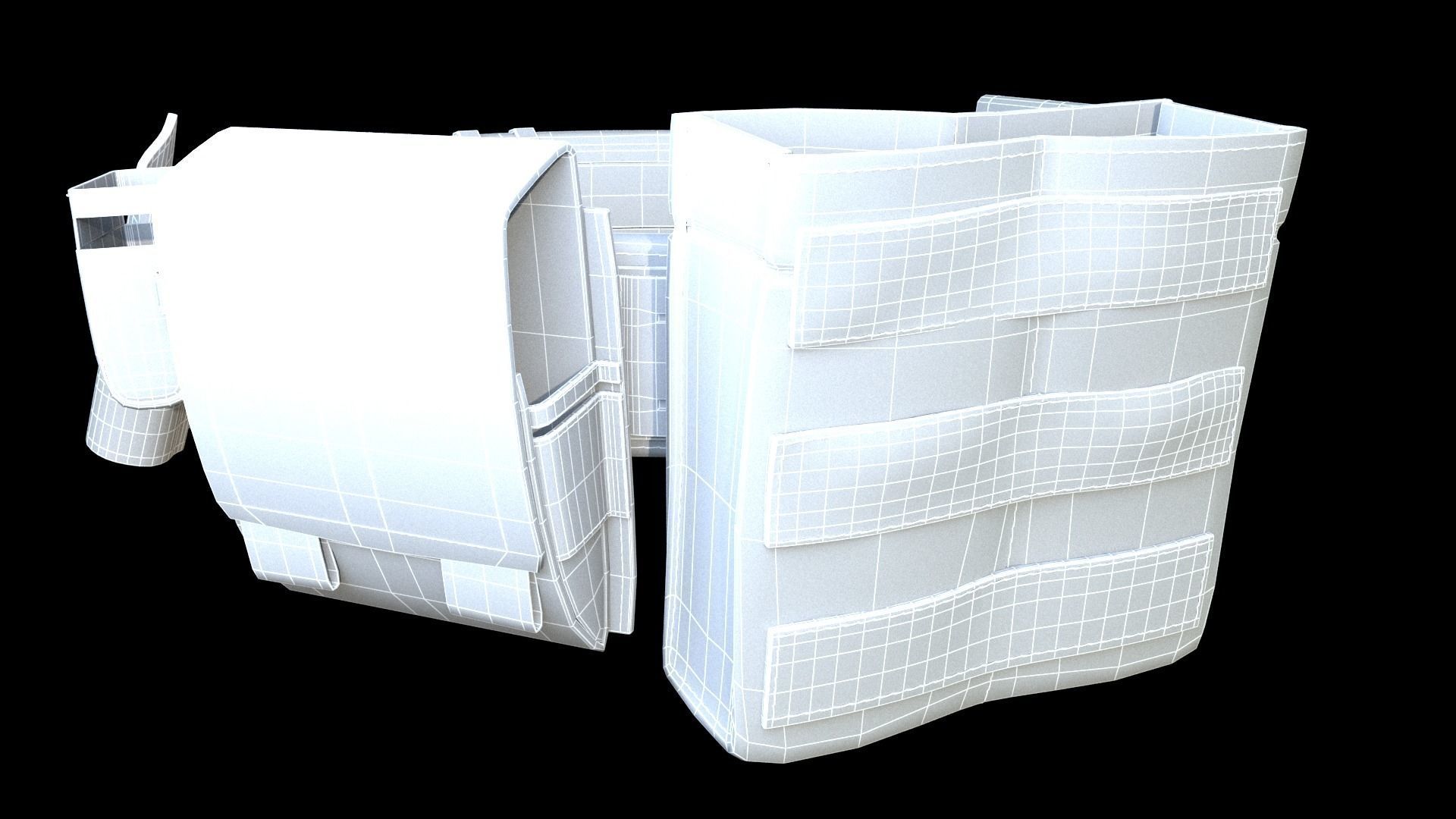  Tactical belt with metal quick release buckle 3D model_28