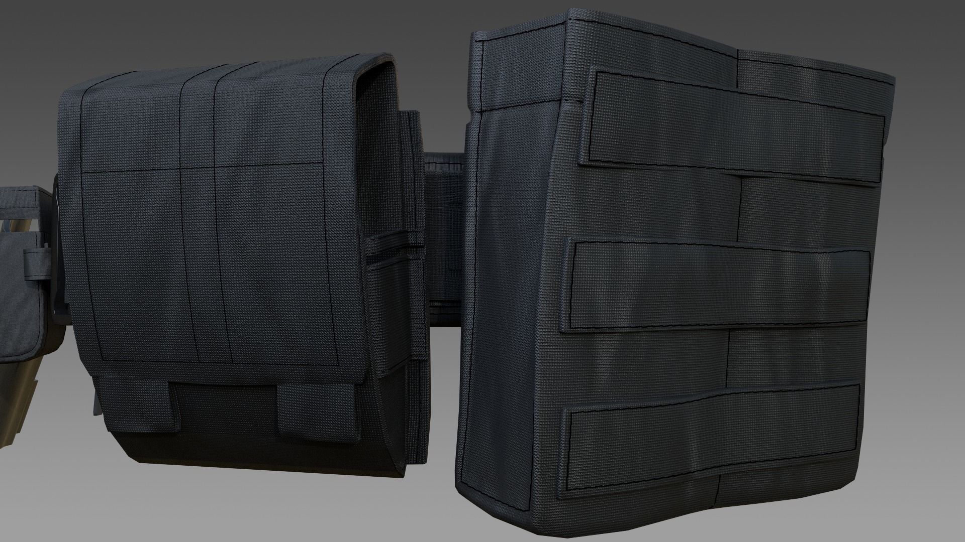  Tactical belt with metal quick release buckle 3D model_29